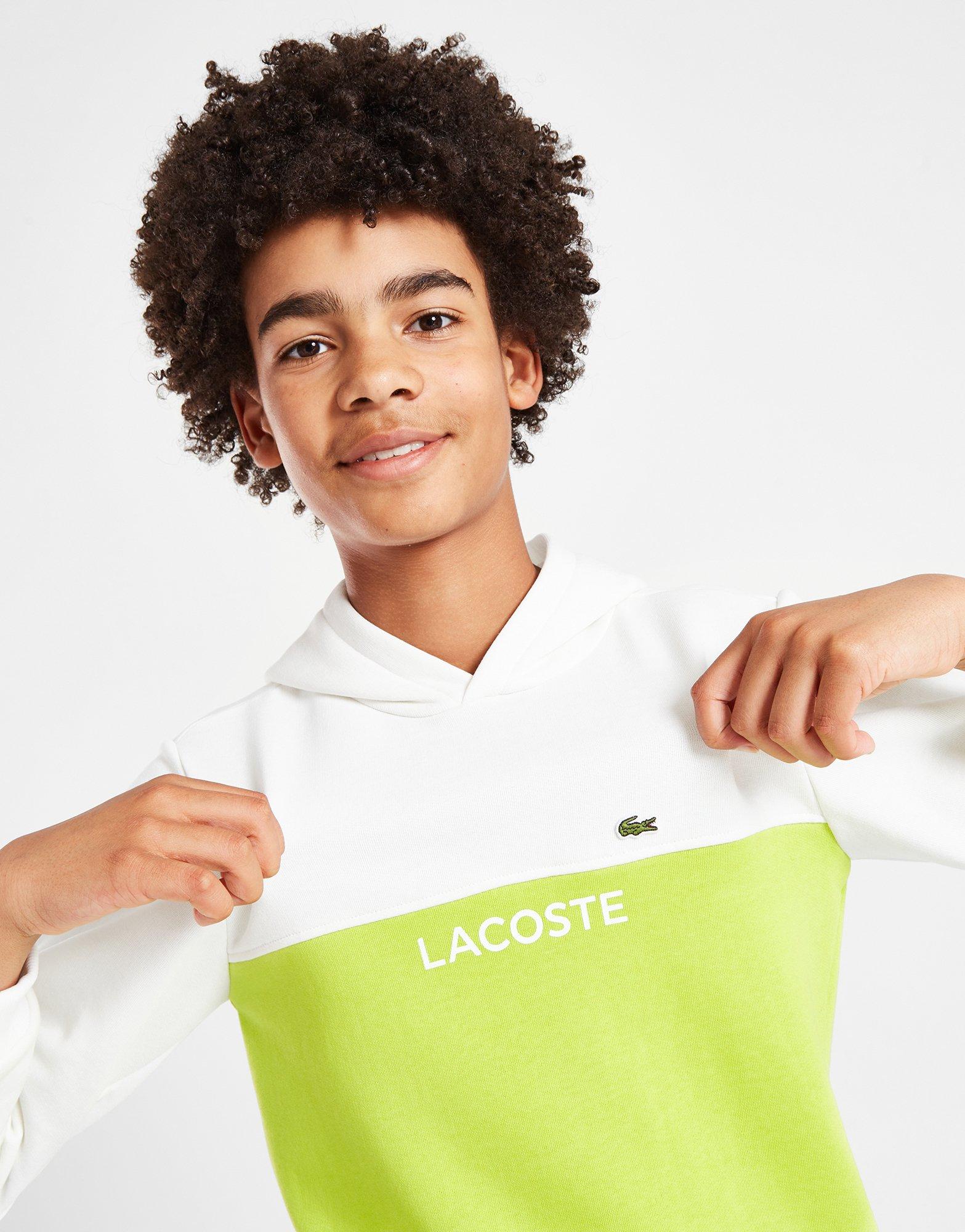 Lacoste Cut And Sew Overhead Hoodie Junior