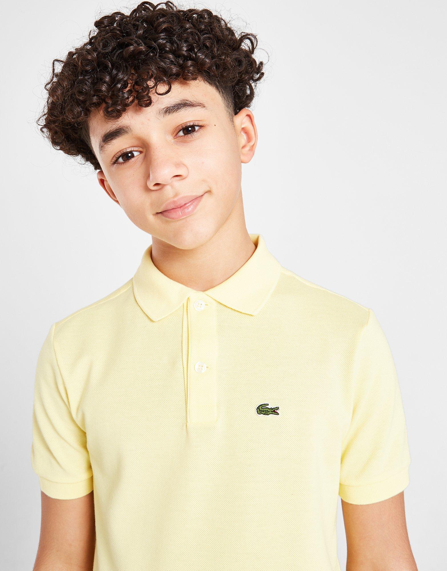 Yellow Lacoste Core Polo Shirt Junior JD Sports NZ