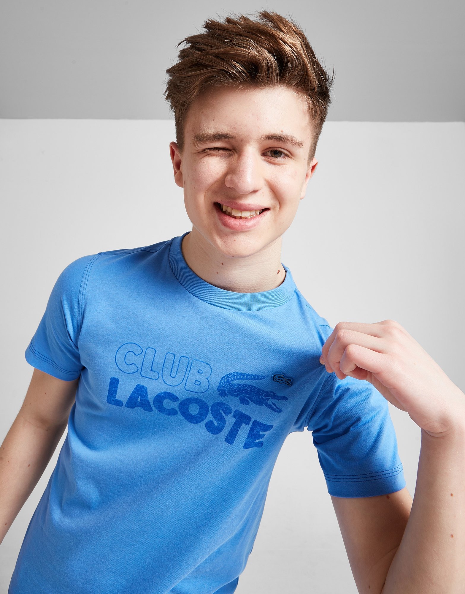 Blue Lacoste Club T-Shirt Junior - JD Sports NZ