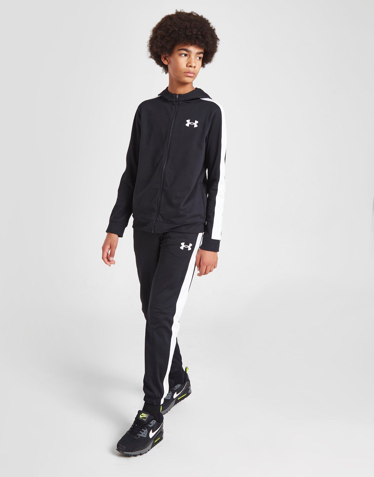 White Under Armour Knit Tracksuit Junior JD Sports UK
