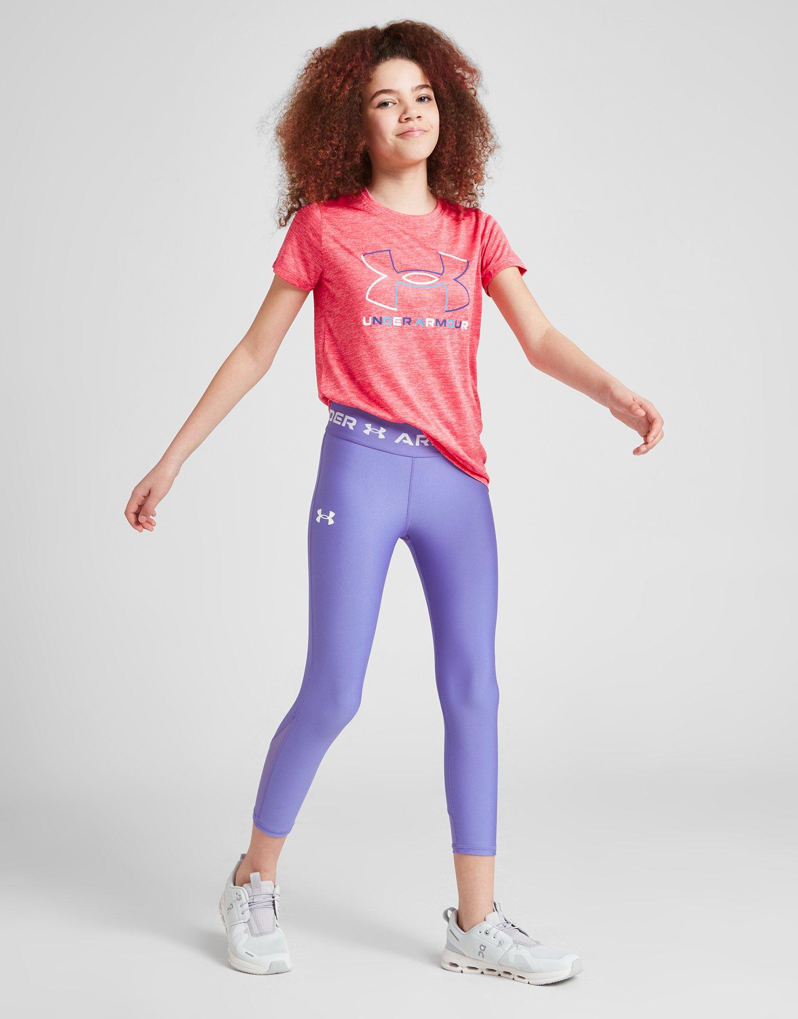 Blue Under Armour Girls' Fitness Crop Tights Junior - JD Sports Global