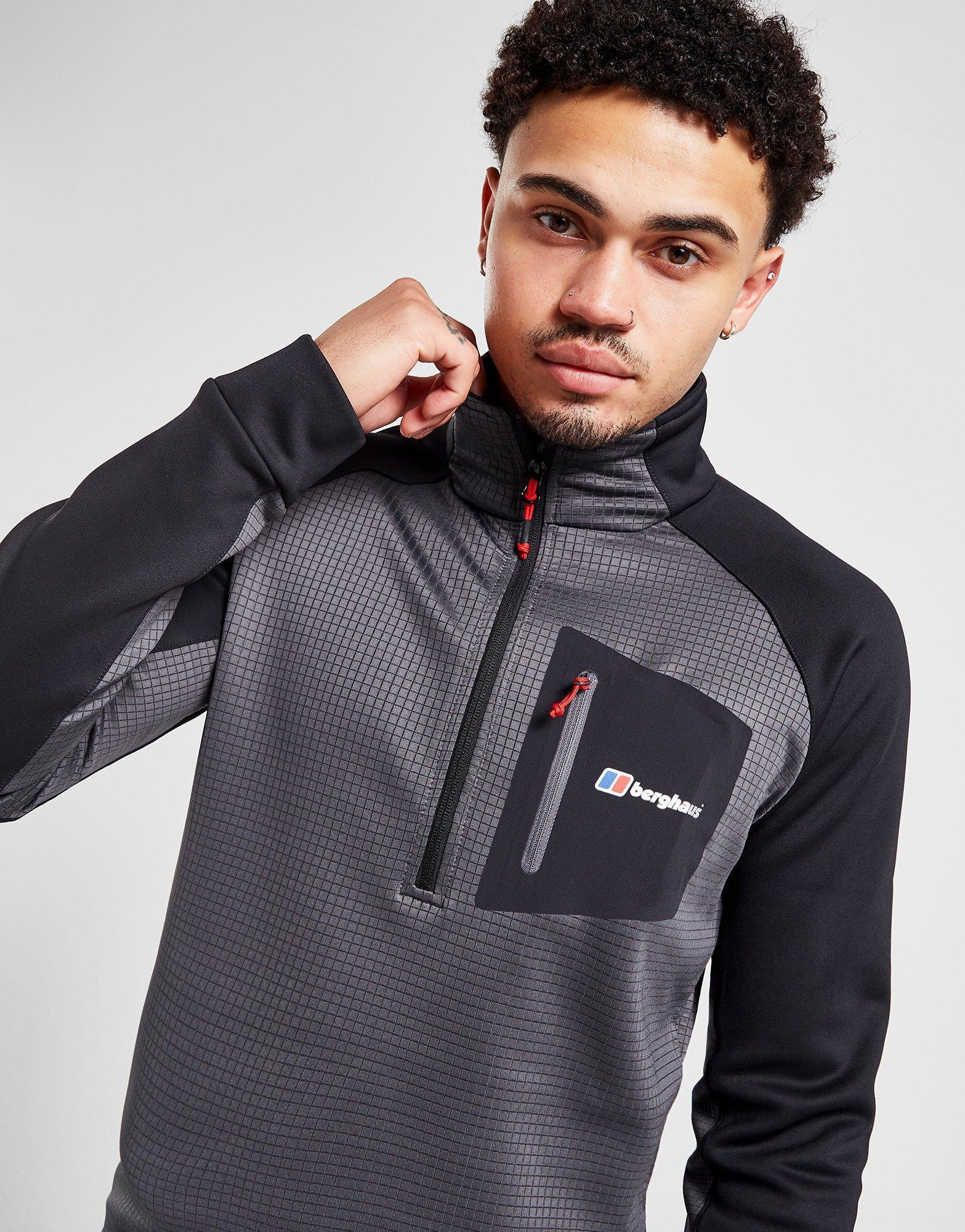 Grey Berghaus Sidley 1/2 Zip Sweatshirt - JD Sports