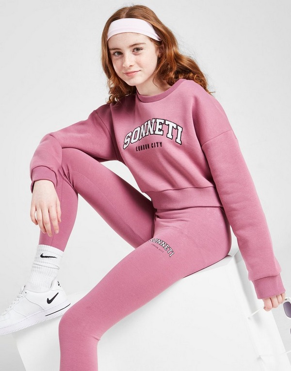 Sonneti Girls' London Crew Sweatshirt en Rosa | JD Sports España