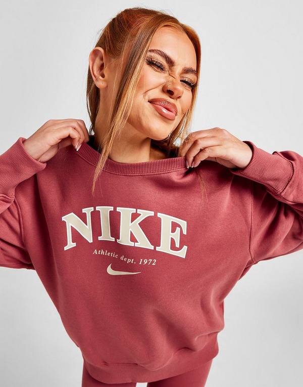 Sobrio Sensible Escoba Compra Nike sudadera Fleece Varsity Oversized en Rojo
