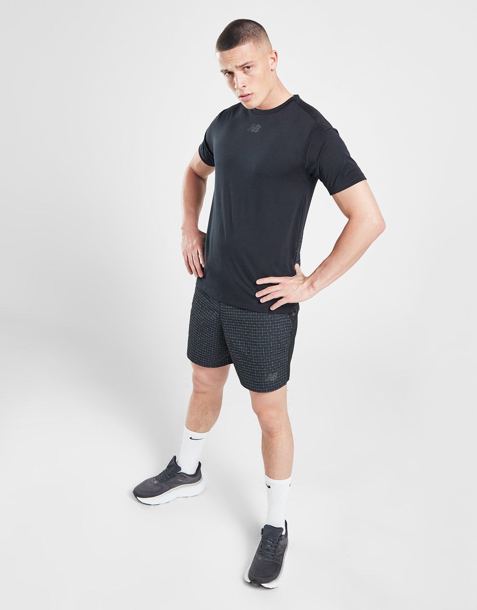 Black New Balance Impact Run Luminous Short Sleeve T-Shirt