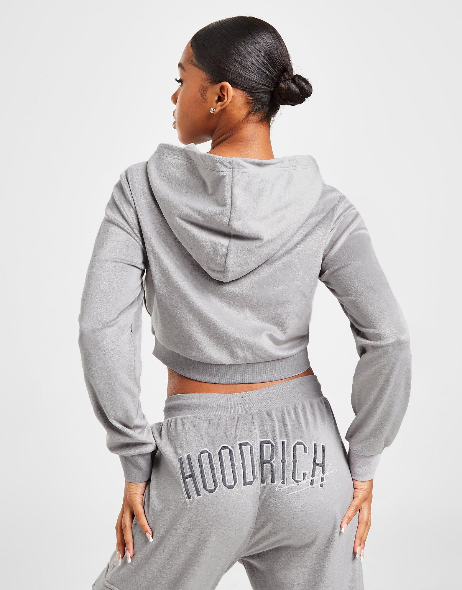 Hoodrich Sweat à Capuche Zippé en Velours Stage Femme