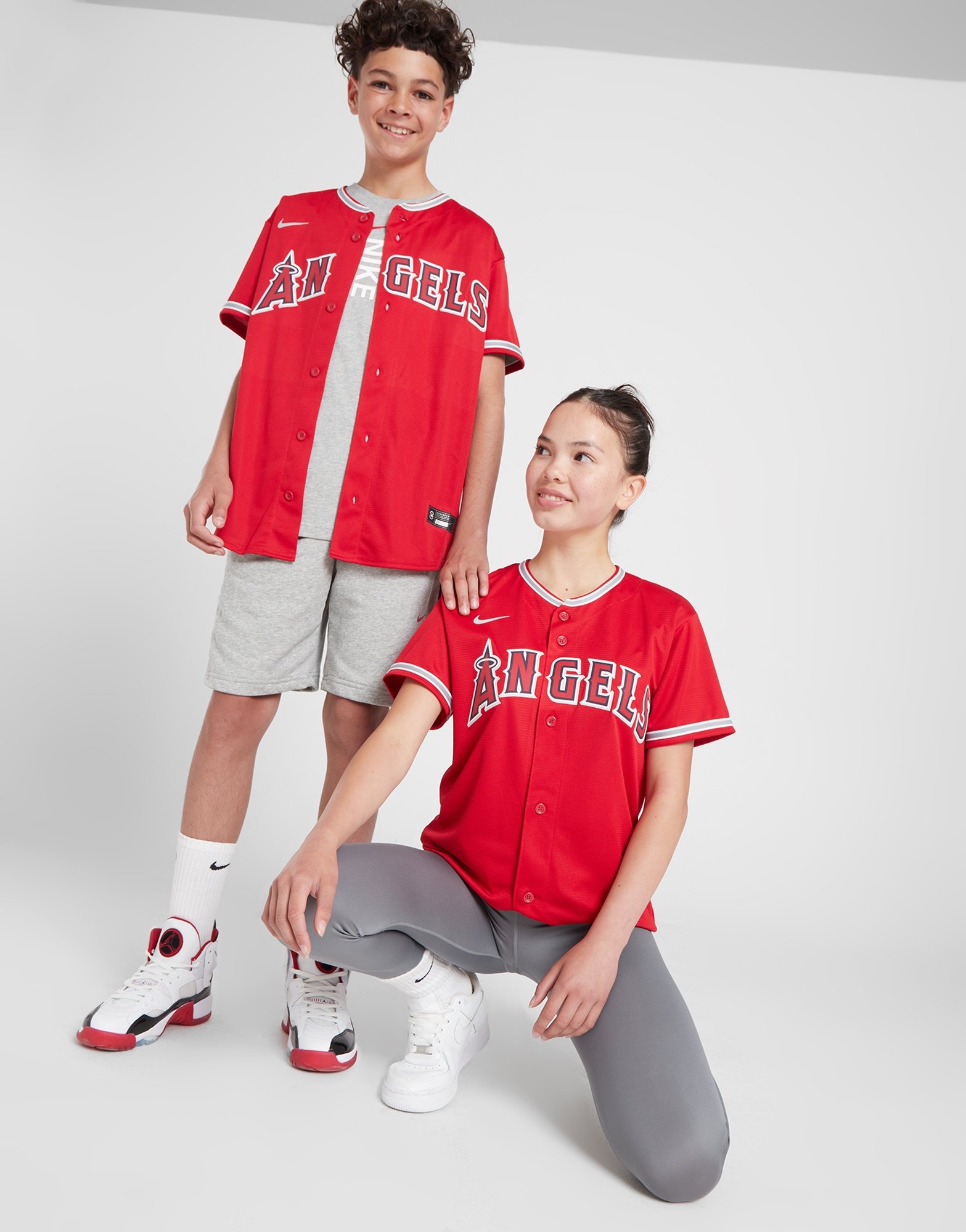 Red Nike MLB LA Angels Alternate Jersey Junior - JD Sports