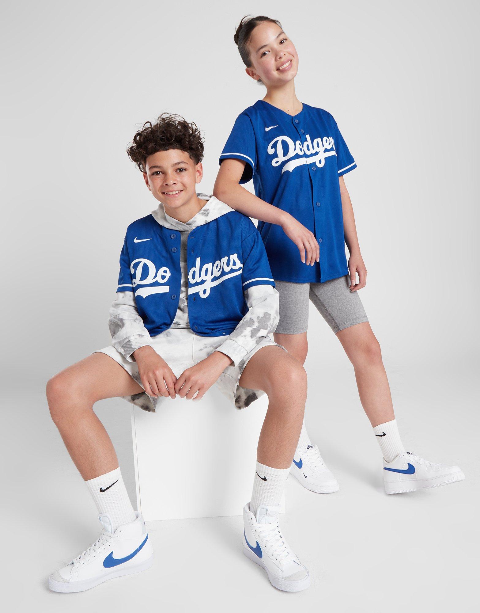 Blue Nike MLB LA Dodgers Alternate Jersey Junior