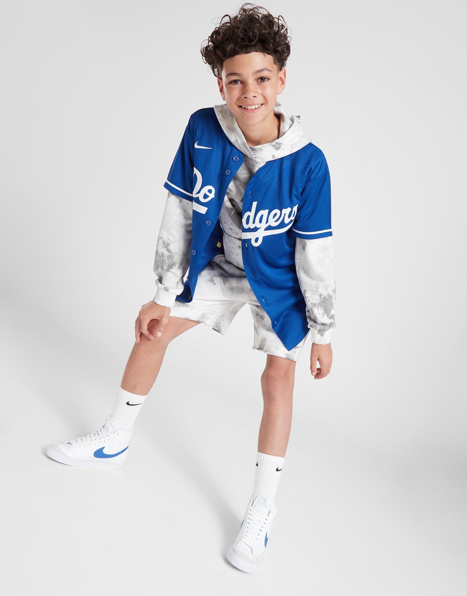 Blue Nike MLB LA Dodgers Alternate Jersey Junior