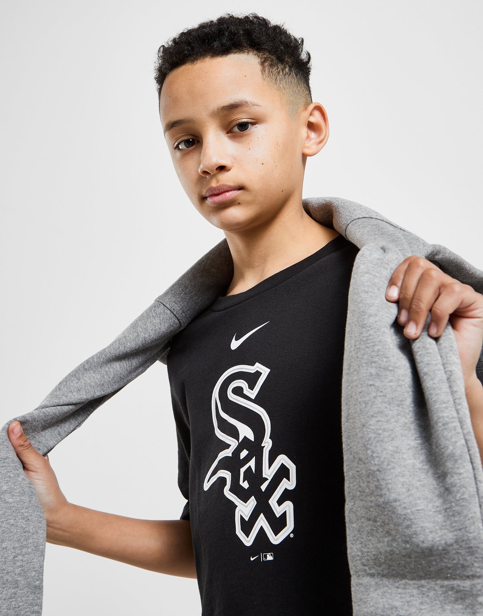 Black Nike MLB Chicago White Sox Large Logo T-Shirt Junior - JD Sports NZ