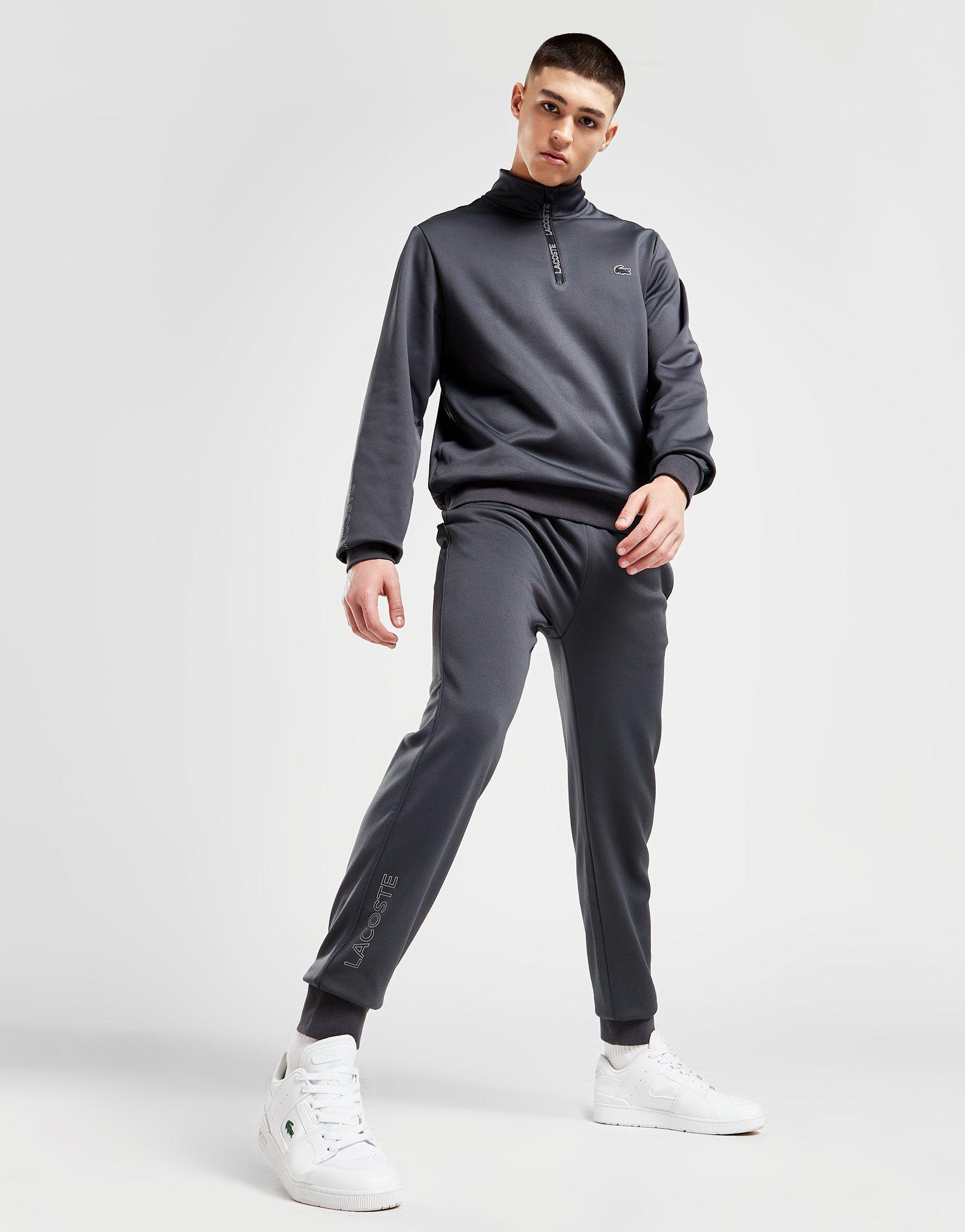 Lacoste grey hotsell track pants