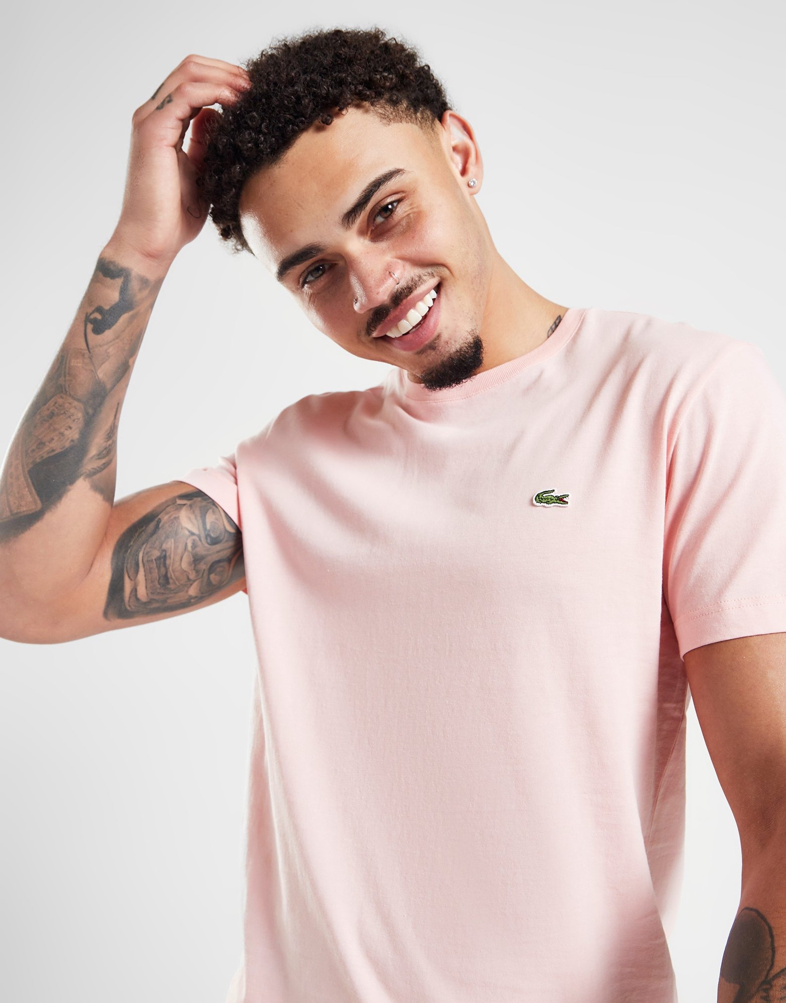 Pink Lacoste Logo T-Shirt JD Sports Global