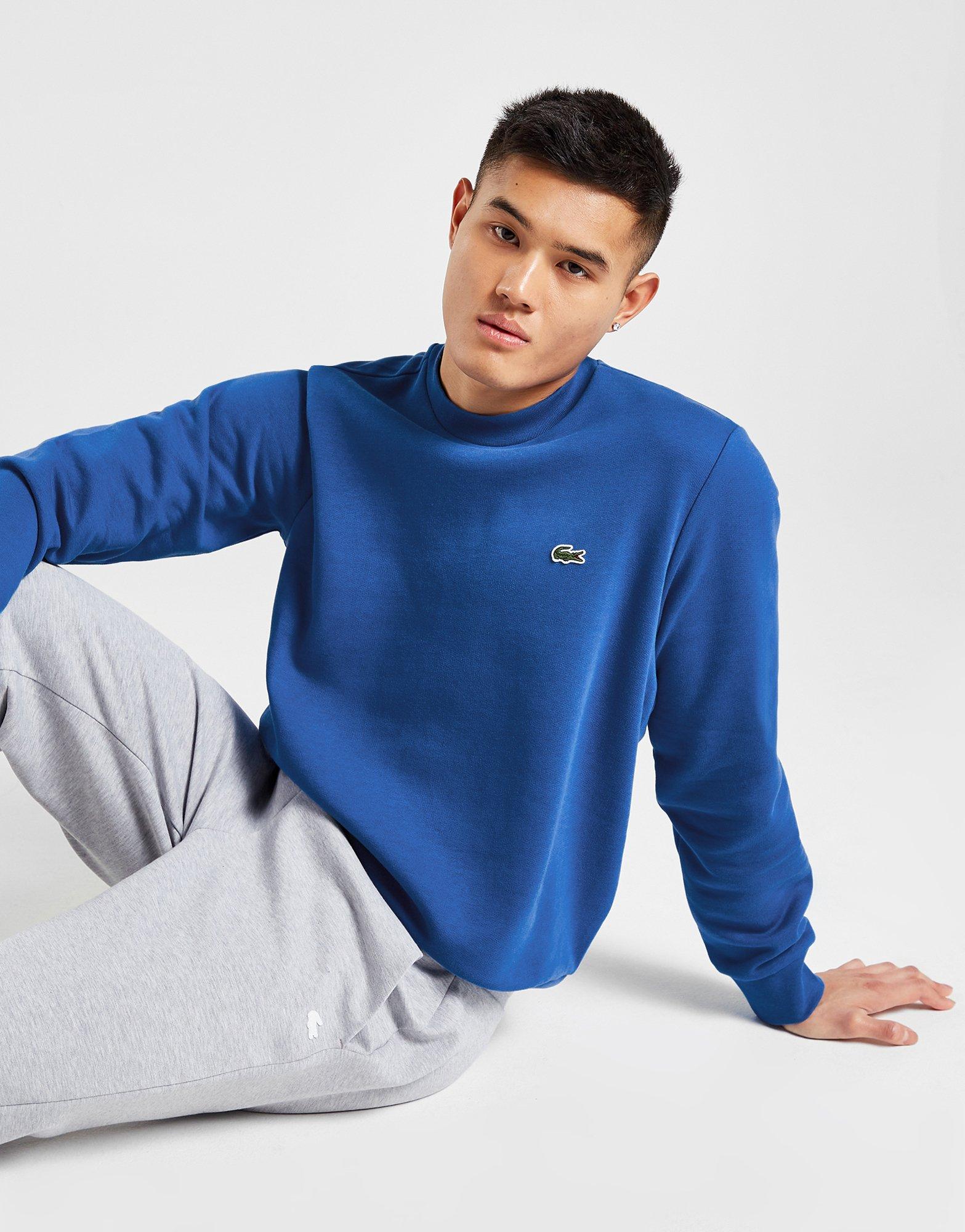 Blue Lacoste Core Crew Sweatshirt | JD Sports Global