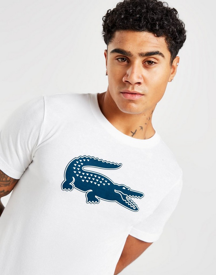 White Lacoste Croc T-Shirt - JD Sports NZ