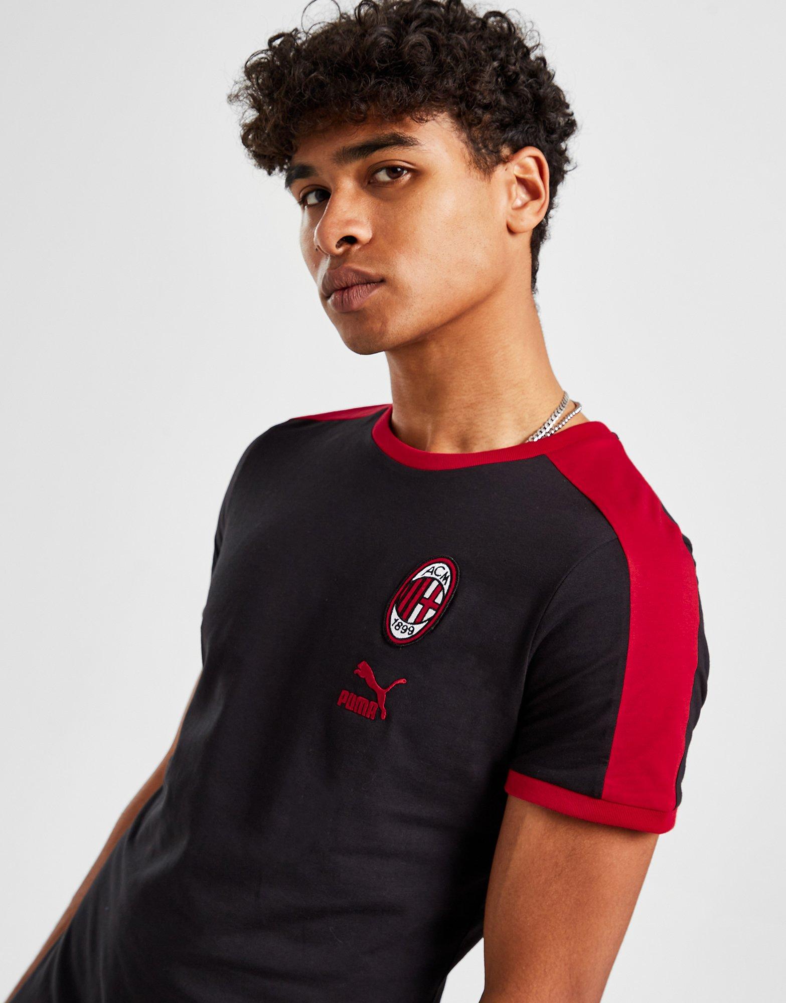 Black AC Milan T7 T-Shirt JD Sports Global