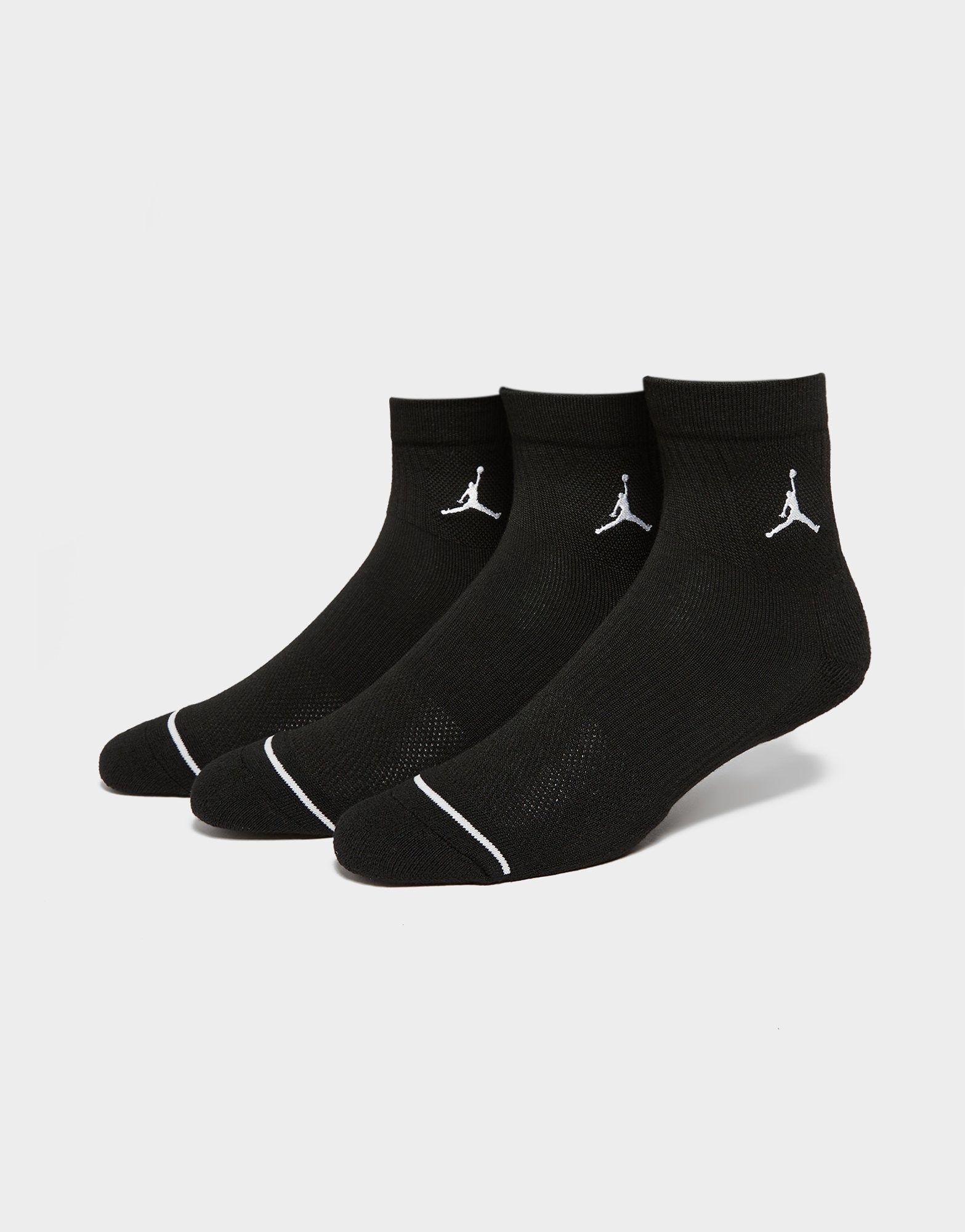 Black Jordan 3-Pack Drift Low Quarter Socks | JD Sports UK