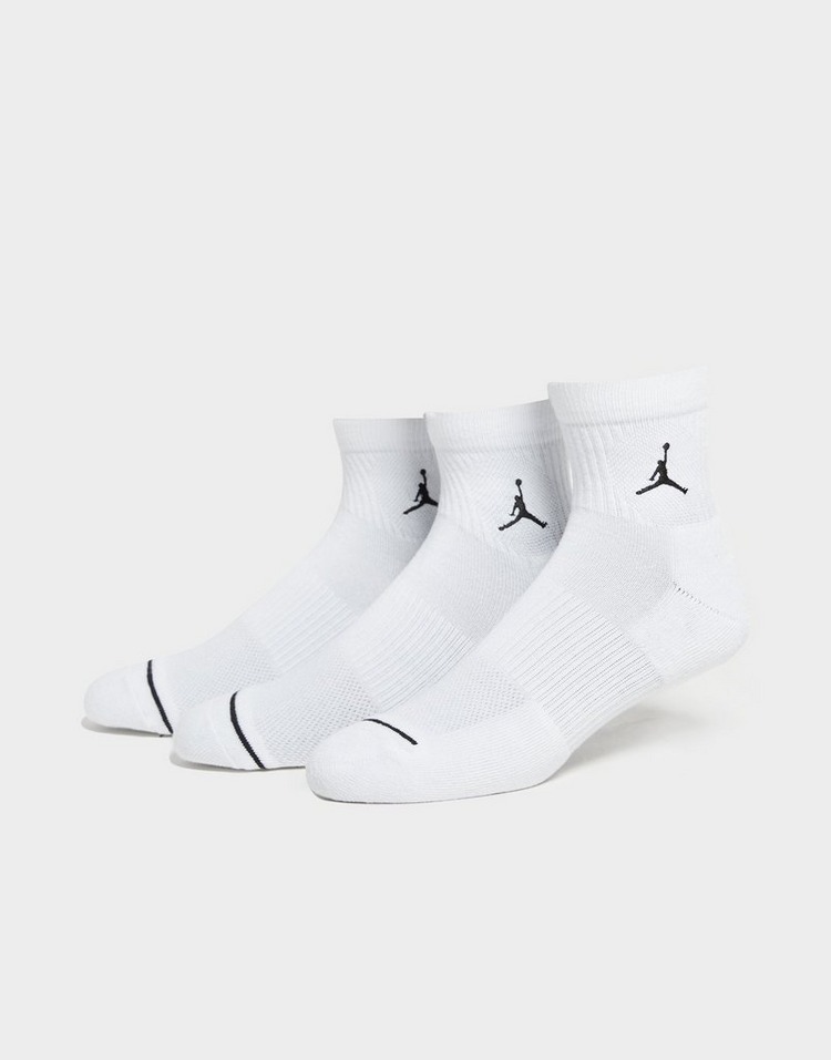 White Jordan Air Ankle Socks 3 Pack - JD Sports