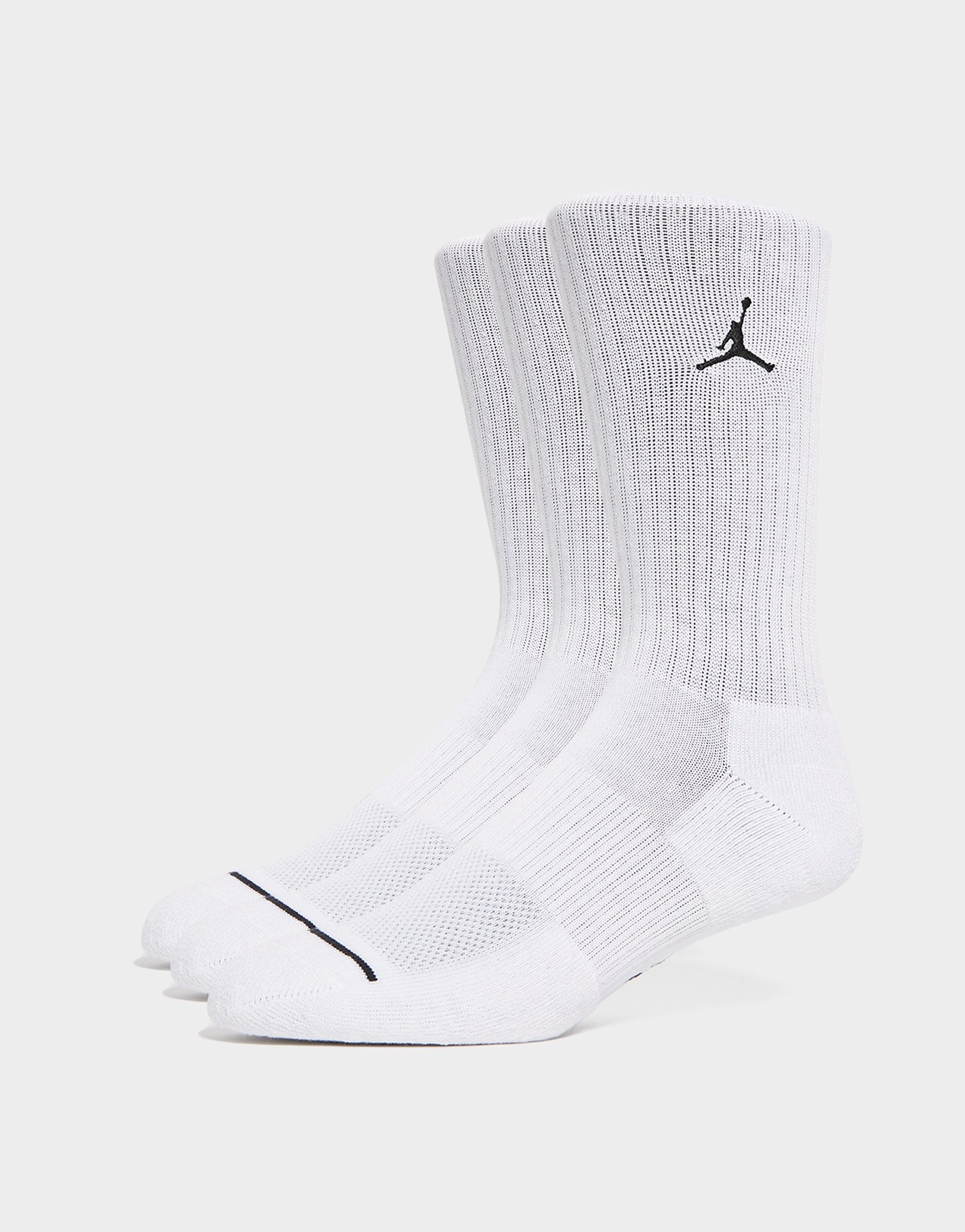 White Jordan 3-Pack Everyday Crew Socks | JD Sports UK