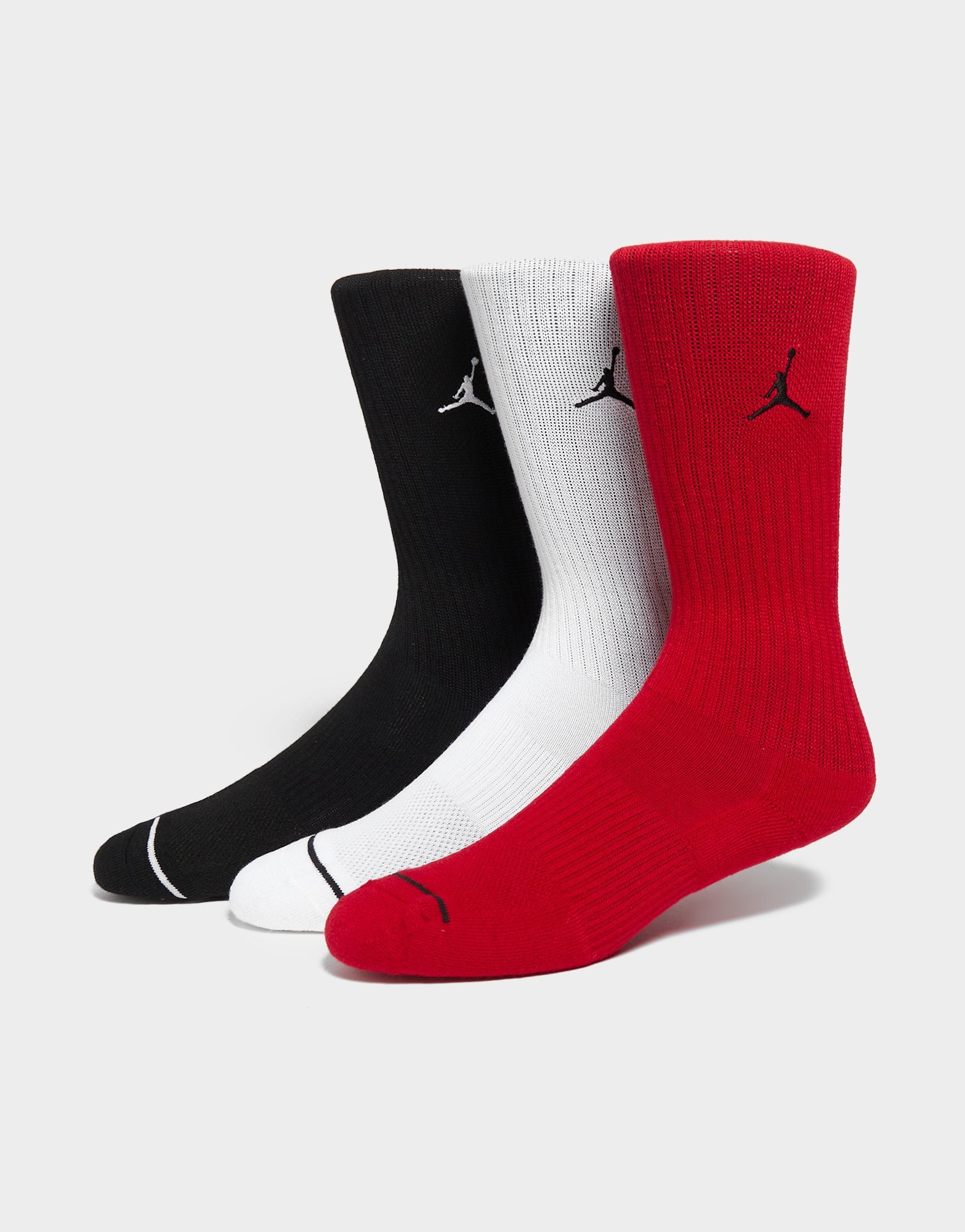 Black Jordan 3Pack Everyday Crew Socks JD Sports Ireland