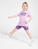 The North Face Girls' Graphic T-Shirt/Cycle Shorts Set Kleinkinder