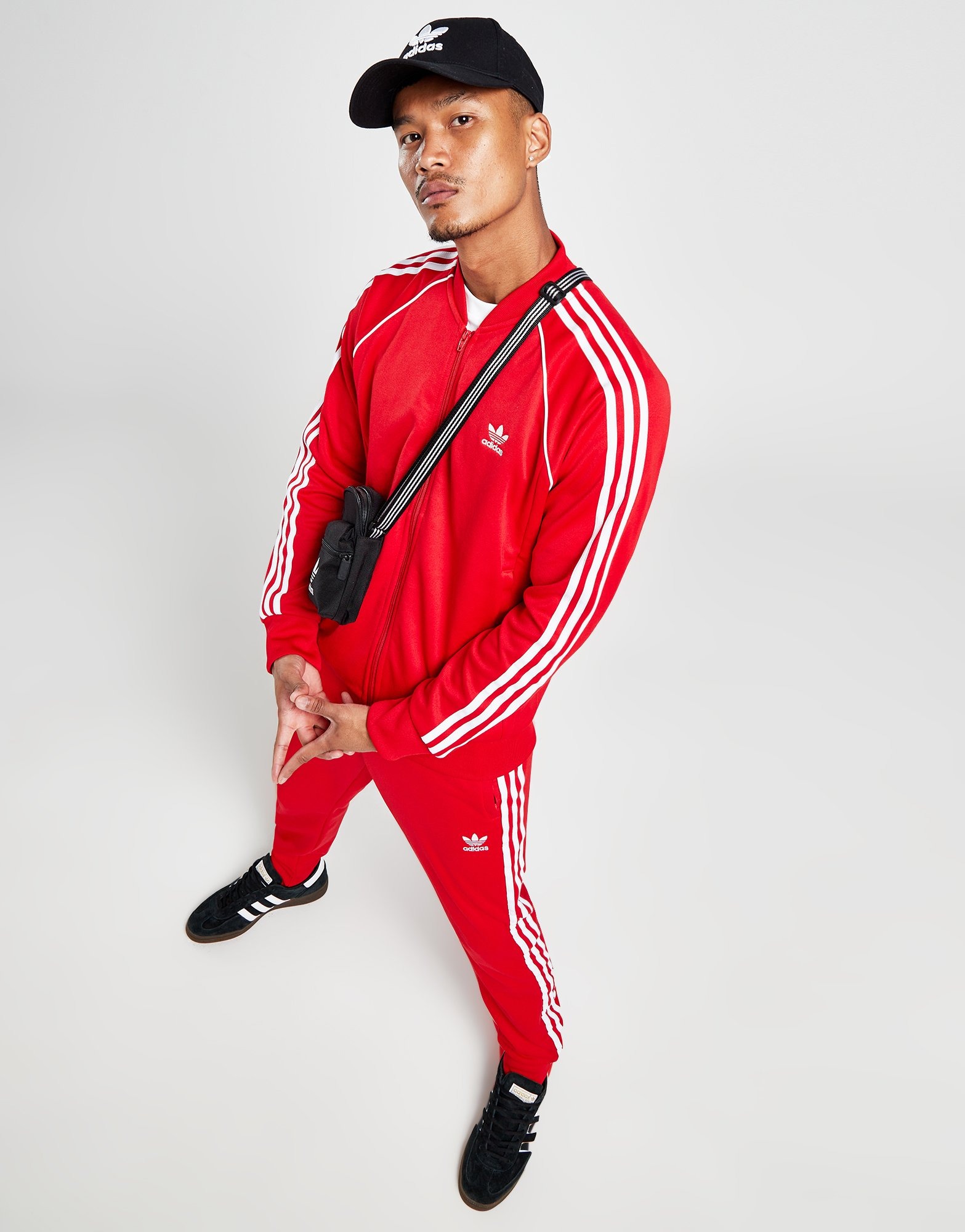 Pantalon Survêtement Adidas SST Rouge pour Homme