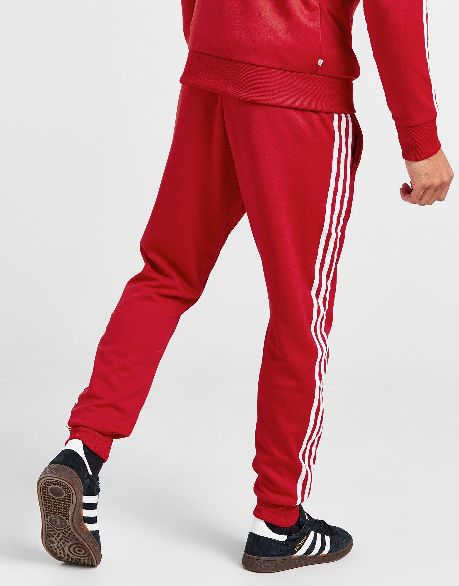 Adidas Adicolor Classics SST Track Pants Red Men's, 46% OFF