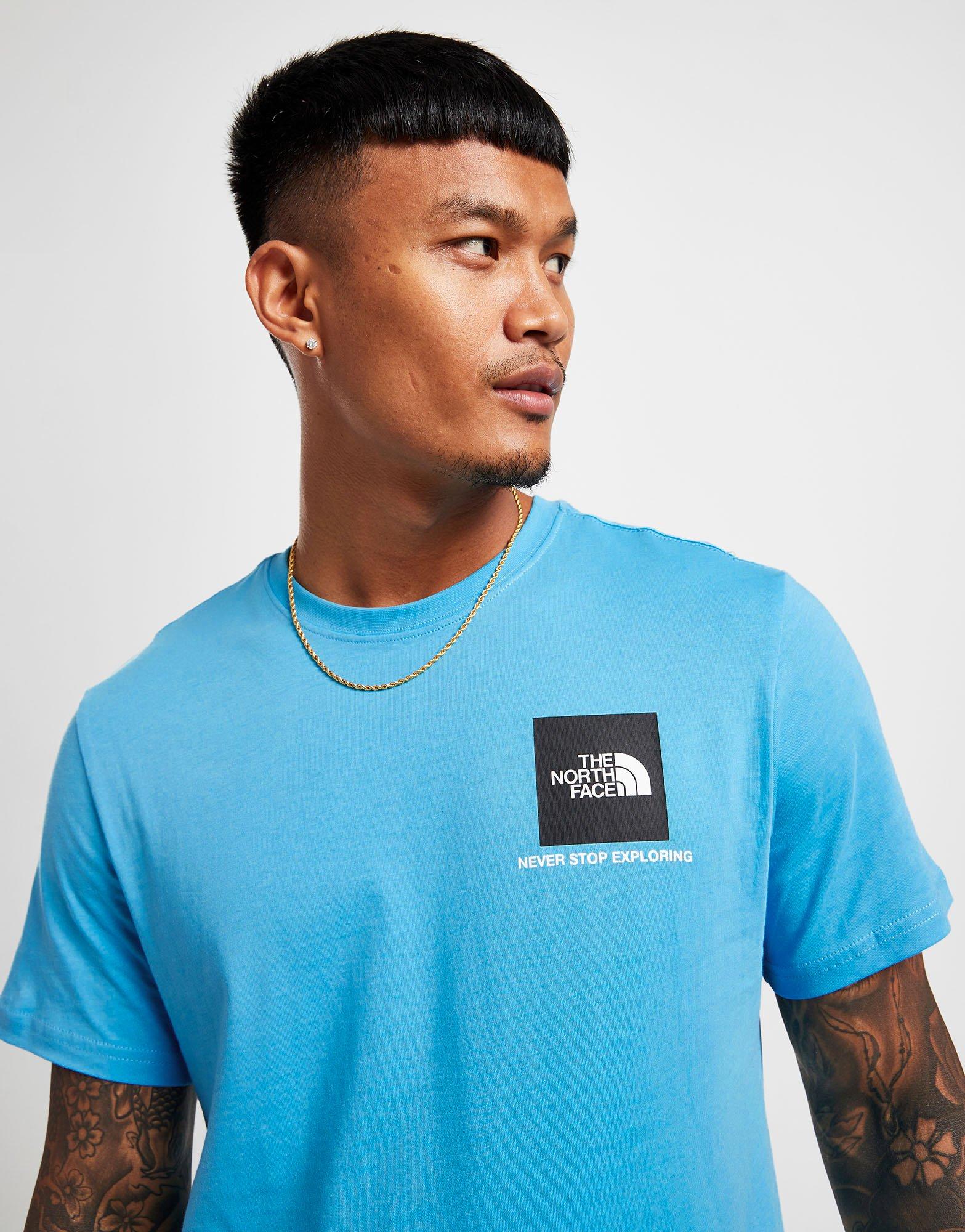 North face cheap t shirt red