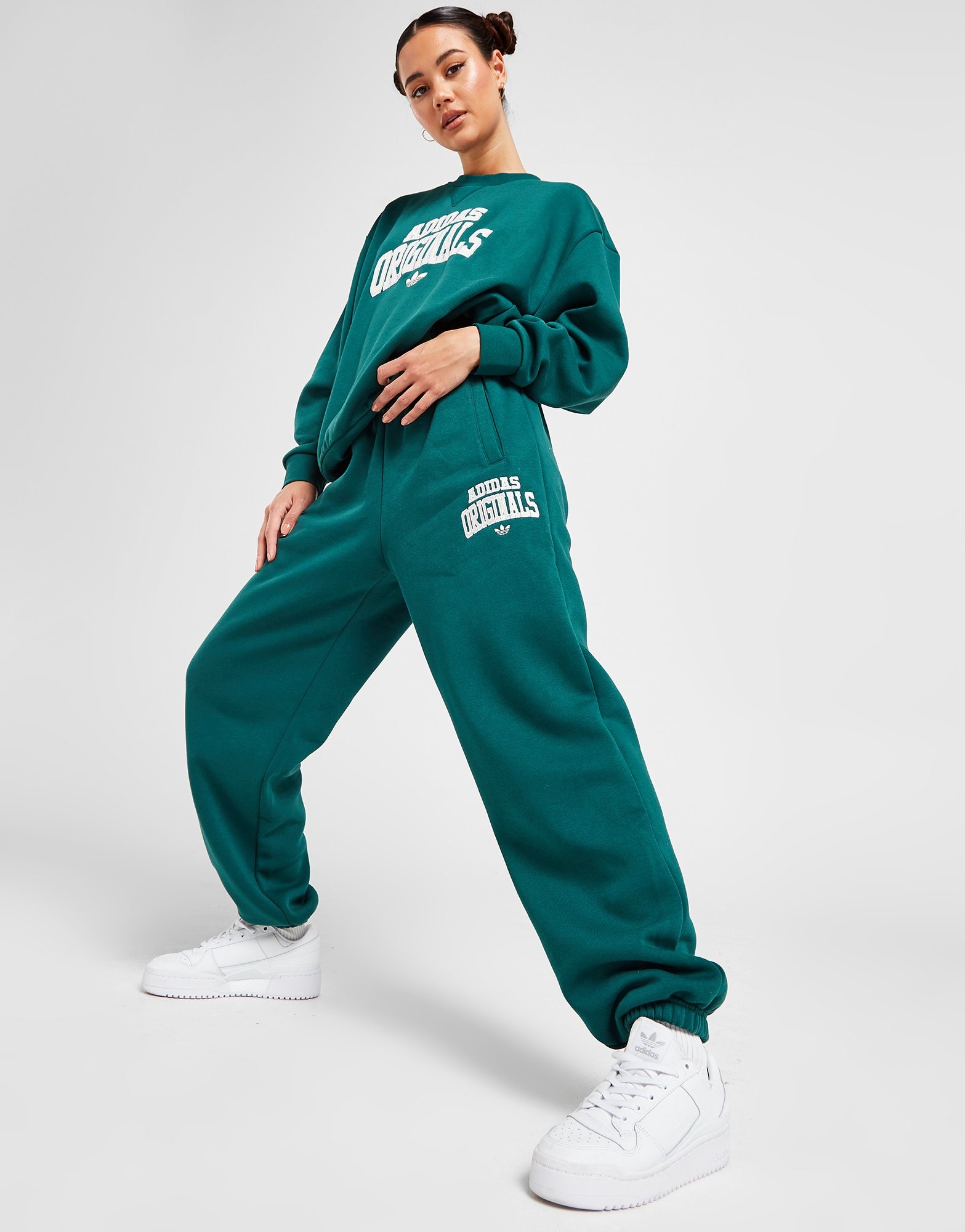 Green adidas Originals Varsity Joggers | JD Sports UK