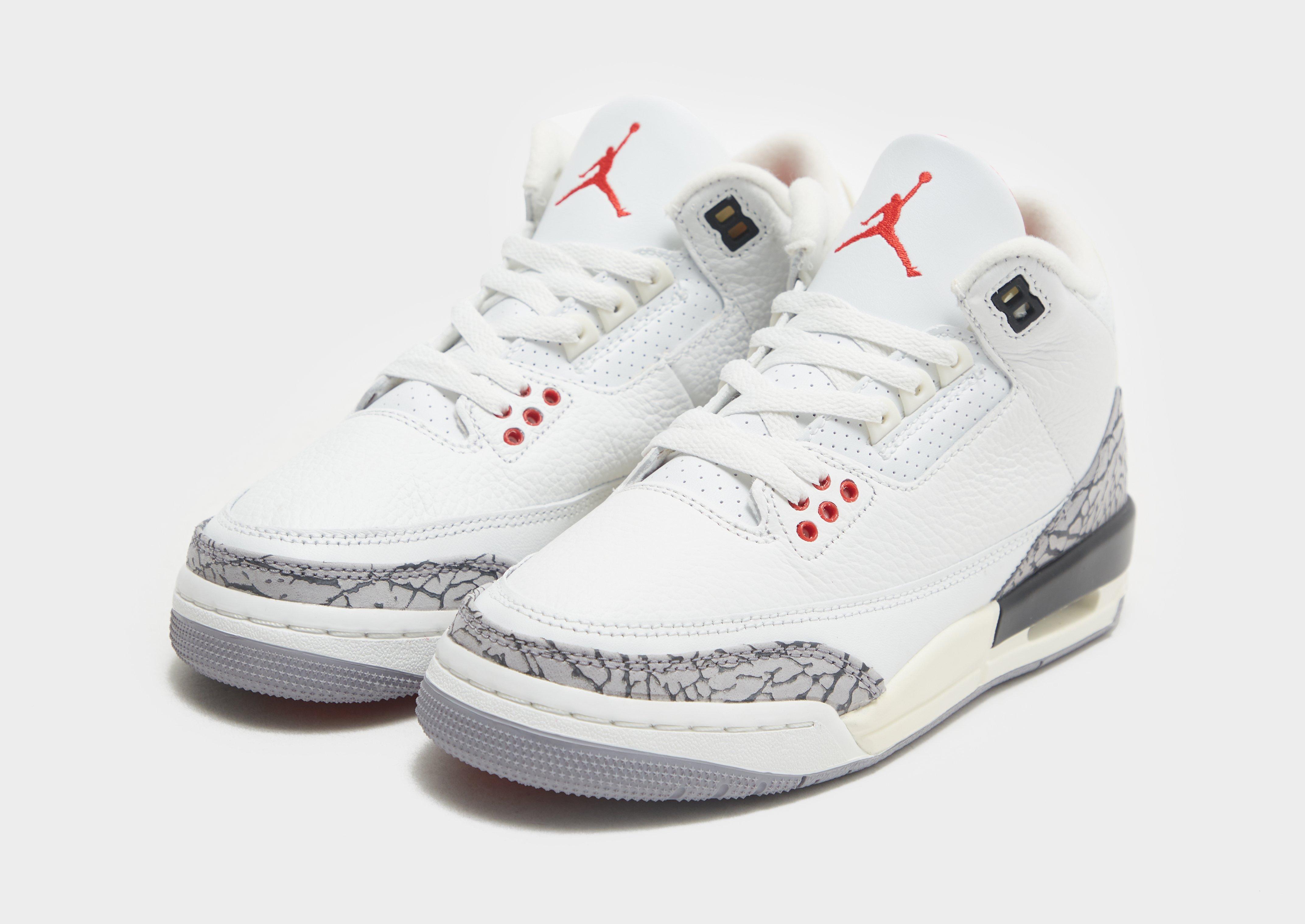 White Jordan Air 3 Retro 