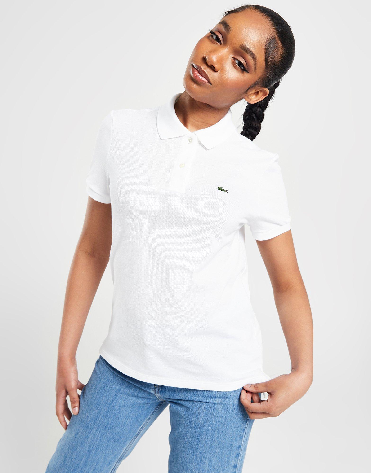 White Lacoste Small Logo Polo Shirt JD Sports UK