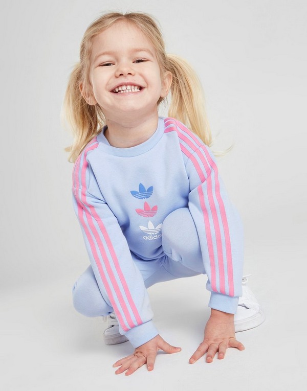 Optimista Susteen pintar adidas Originals conjunto sudadera/leggings Repeat Trefoil para bebé en  Azul | JD Sports España