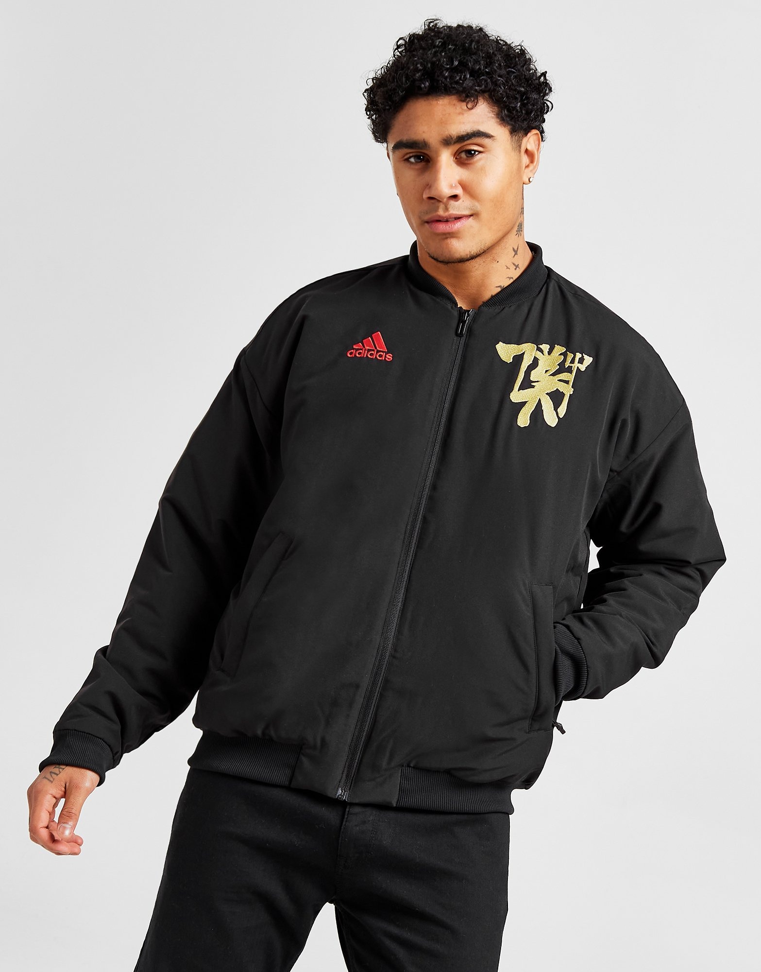 Black adidas Manchester United FC Chinese Story Padded Jacket | JD Sports UK