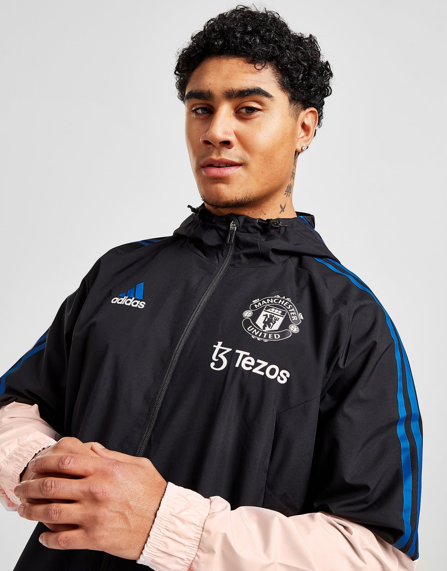 Black adidas Manchester United FC All Weather Jacket | JD Sports Malaysia
