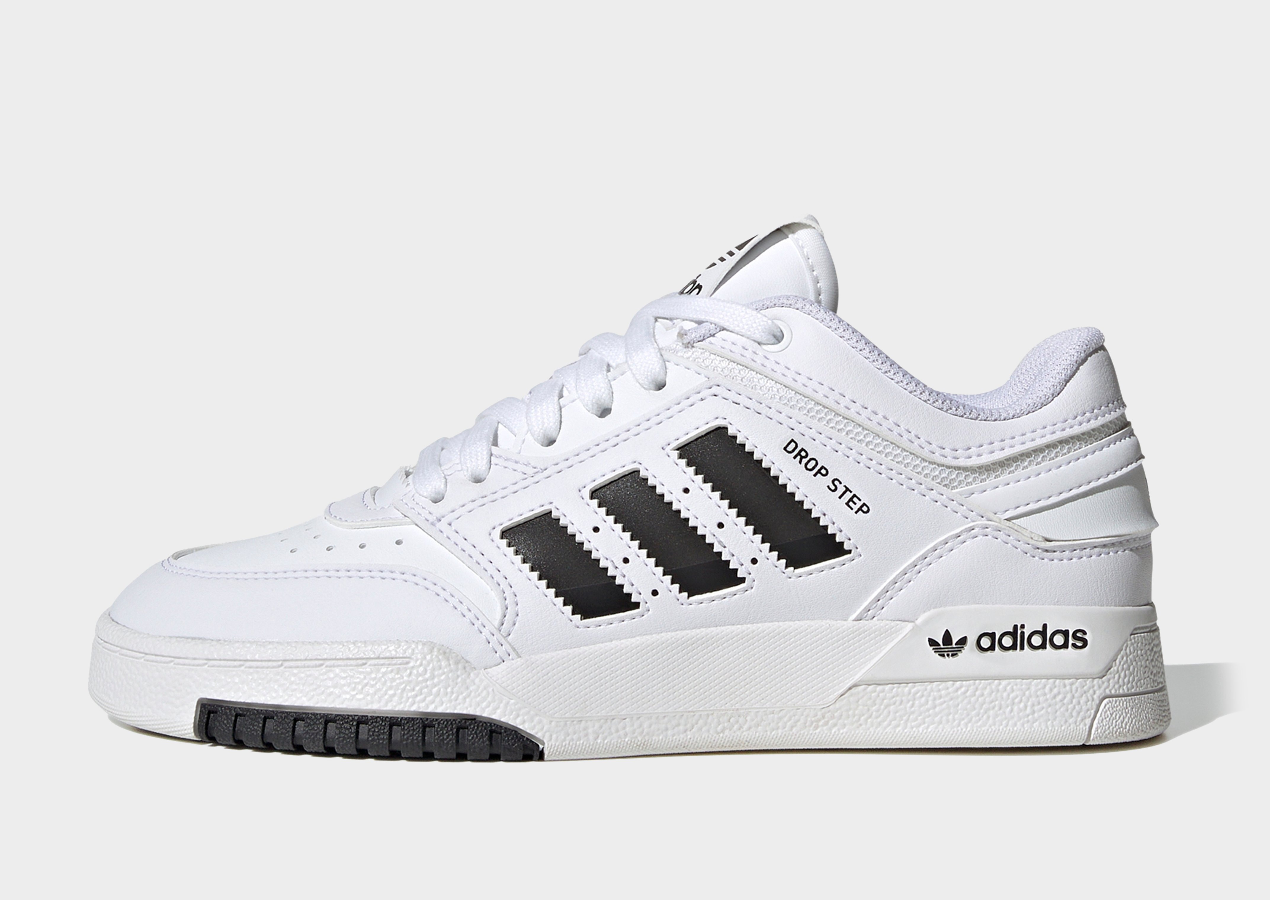 White adidas Originals Drop Step Low Junior | JD Sports Global