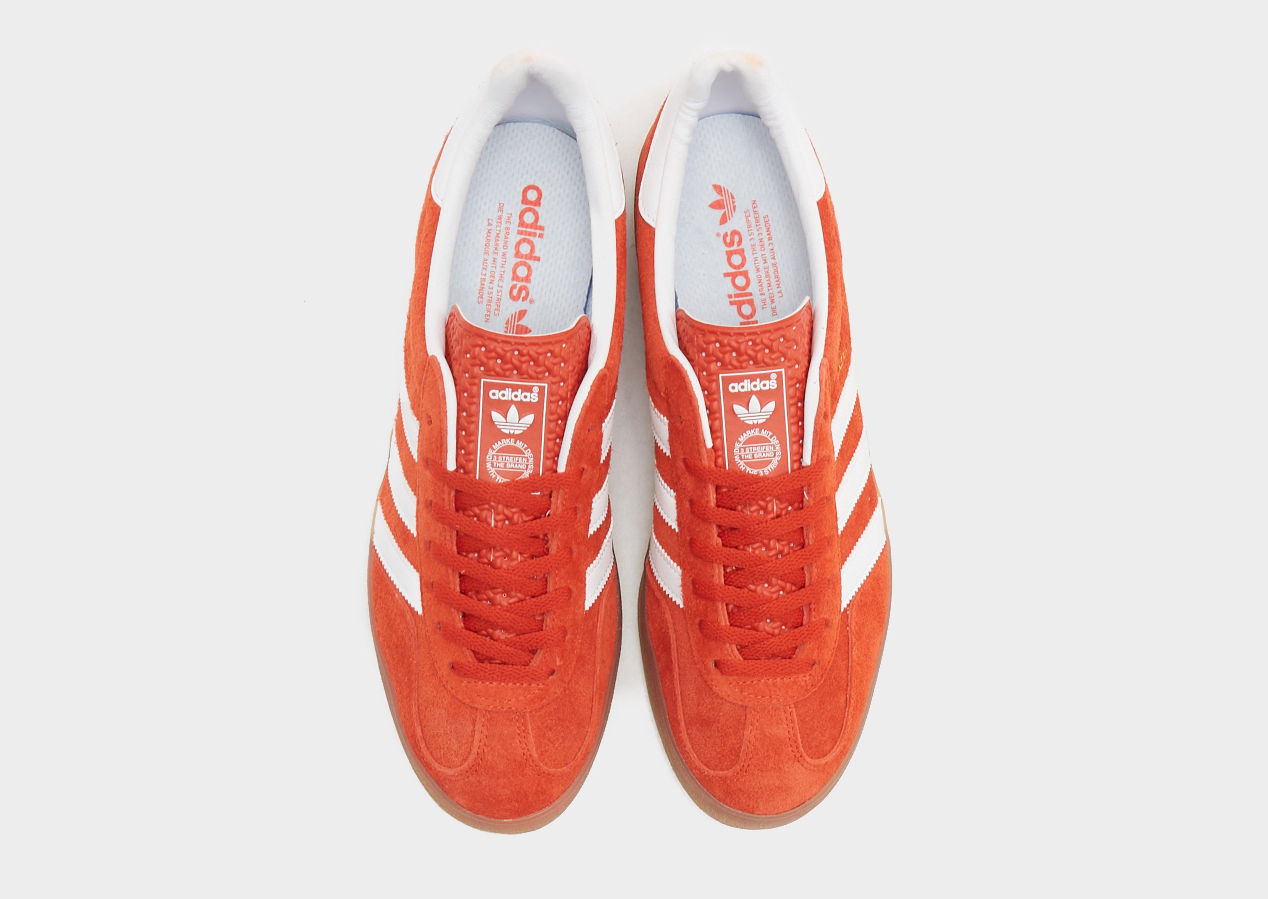 Adidas orange hot sale gazelle mens