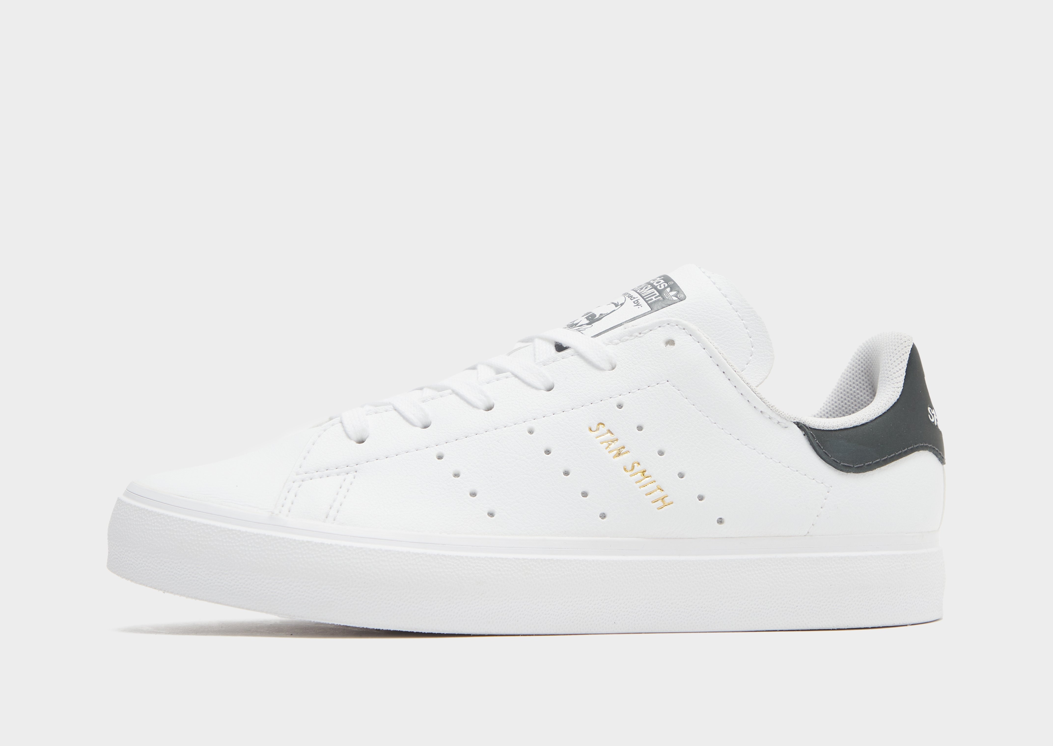 White adidas Originals Stan Smith Vulc Junior | JD Sports UK