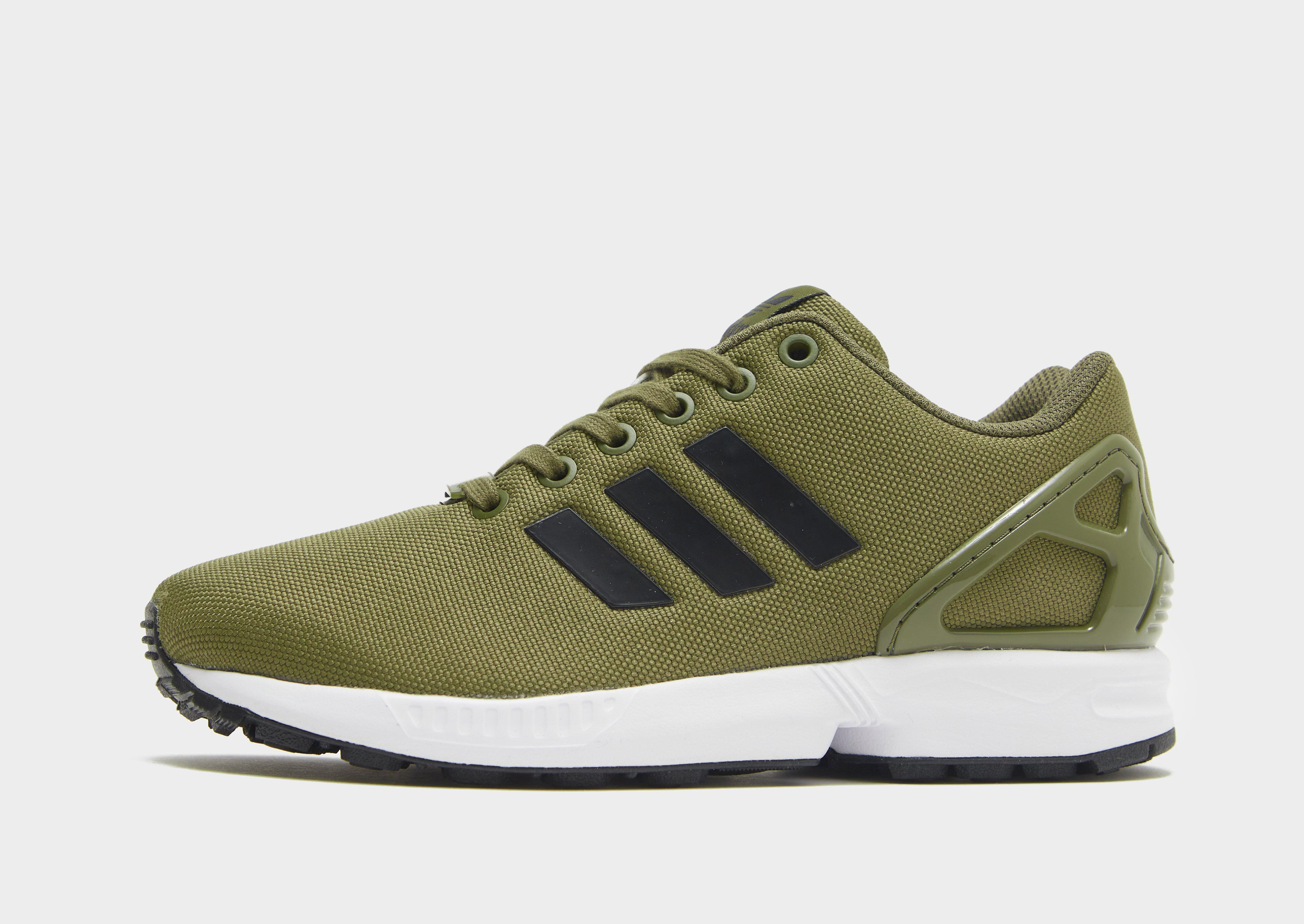 Green adidas ZX Flux Junior Sports UK