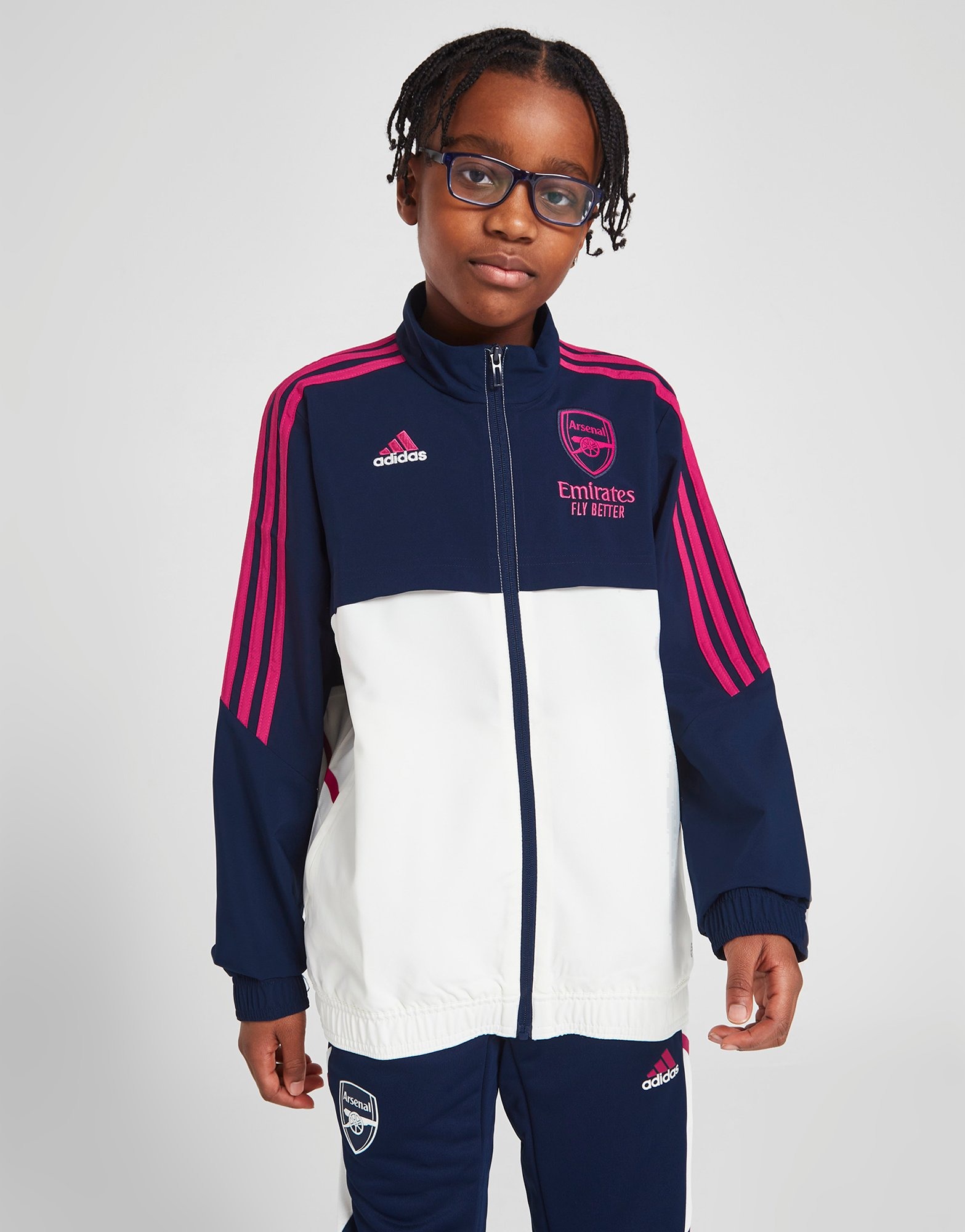 Blue adidas Arsenal FC Match Track Jacket Junior | JD Sports UK