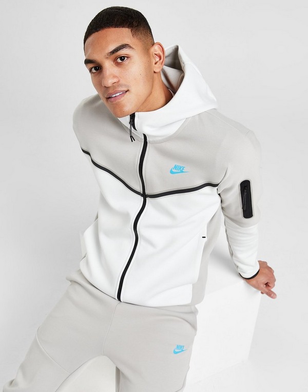 Grey Nike Fleece Full Zip Hoodie | JD Sports