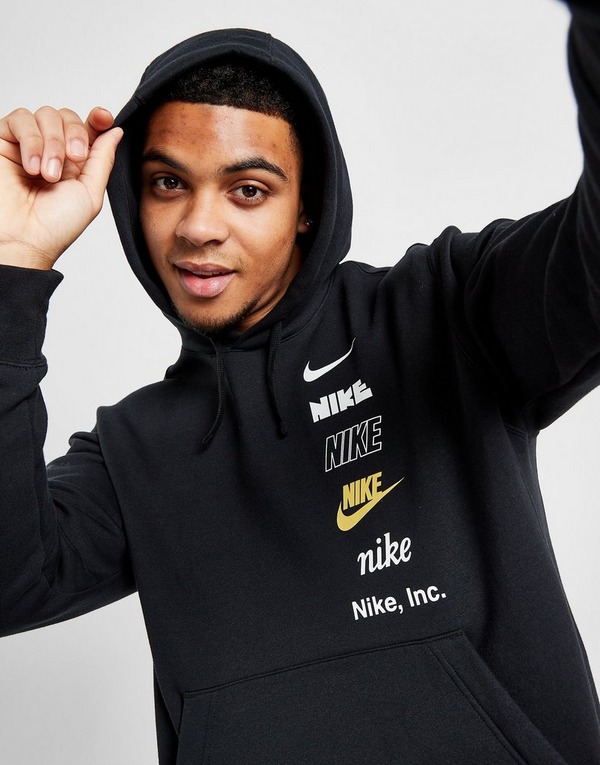 Black Nike Stack Logo Hoodie | JD Sports UK