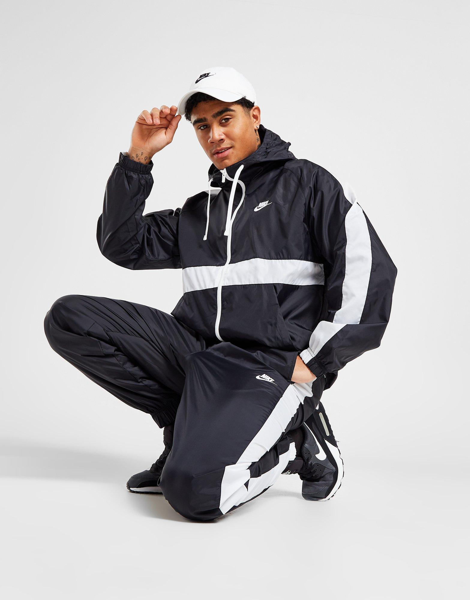 Nike Sportswear Woven Hooded Tracksuit Black