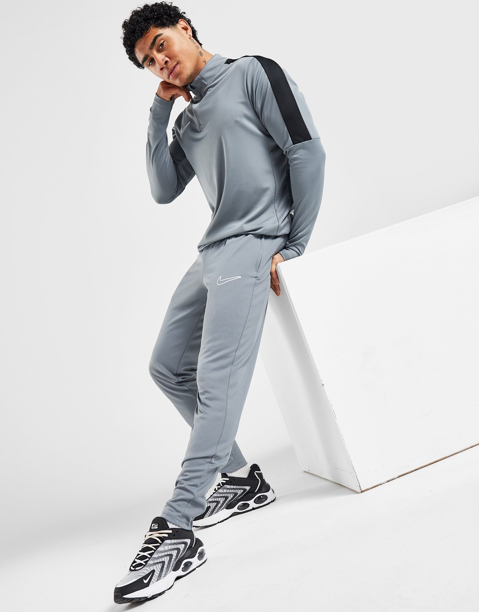 nike academy grey track pants