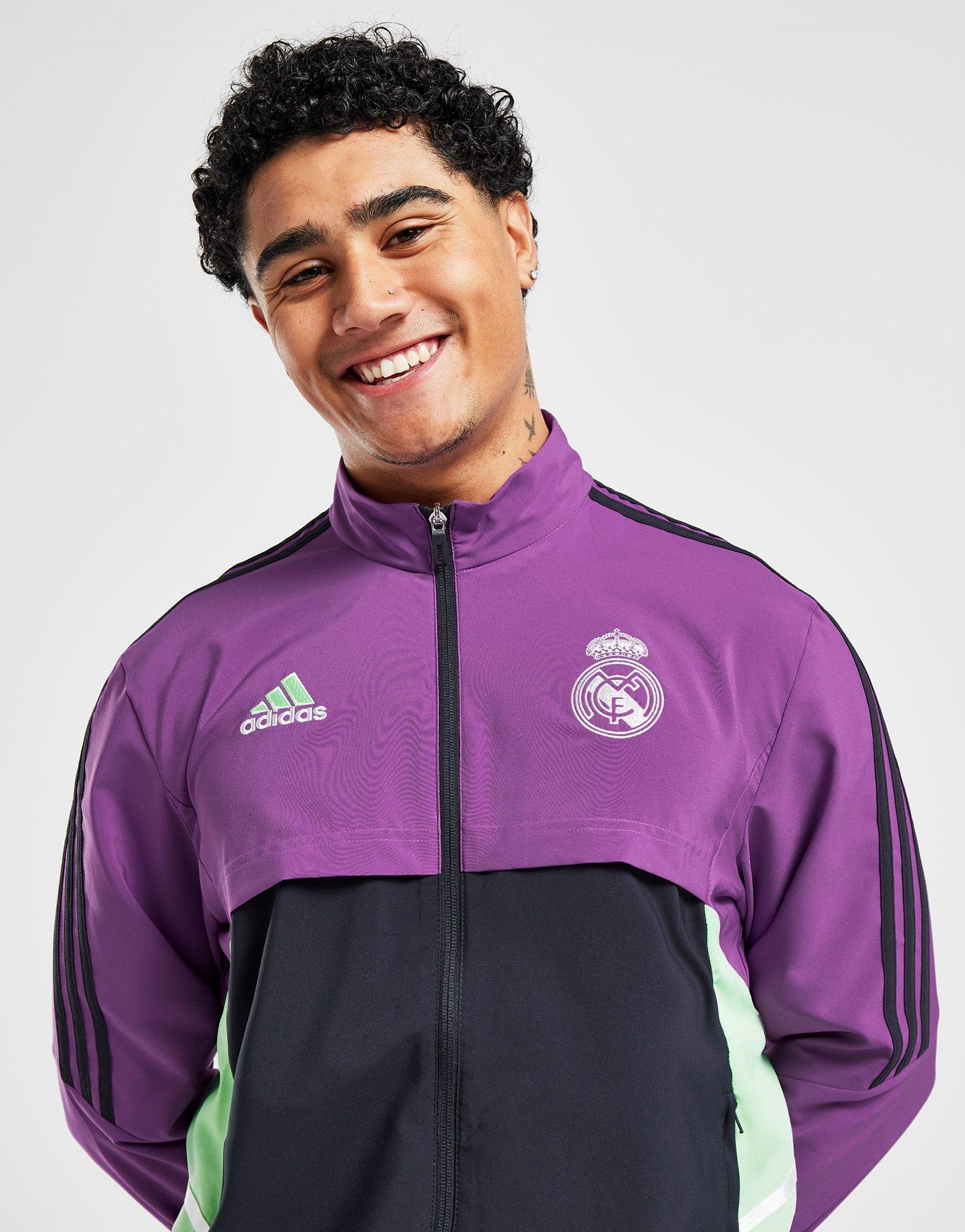  adidas Real Madrid Third Soccer Jersey Youth (Youth X-Small)  Black, Purple : Sports & Outdoors