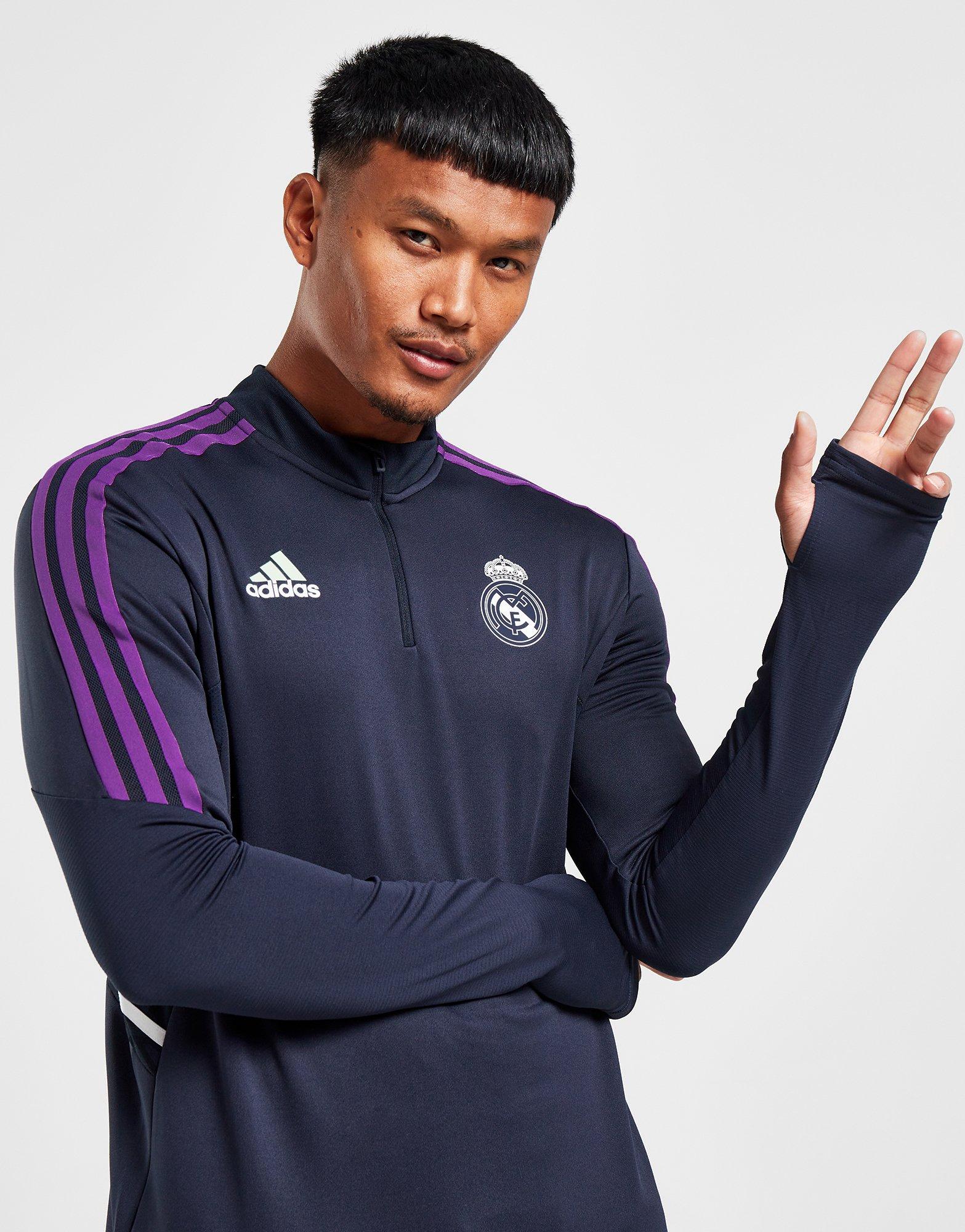 adidas real madrid half zip