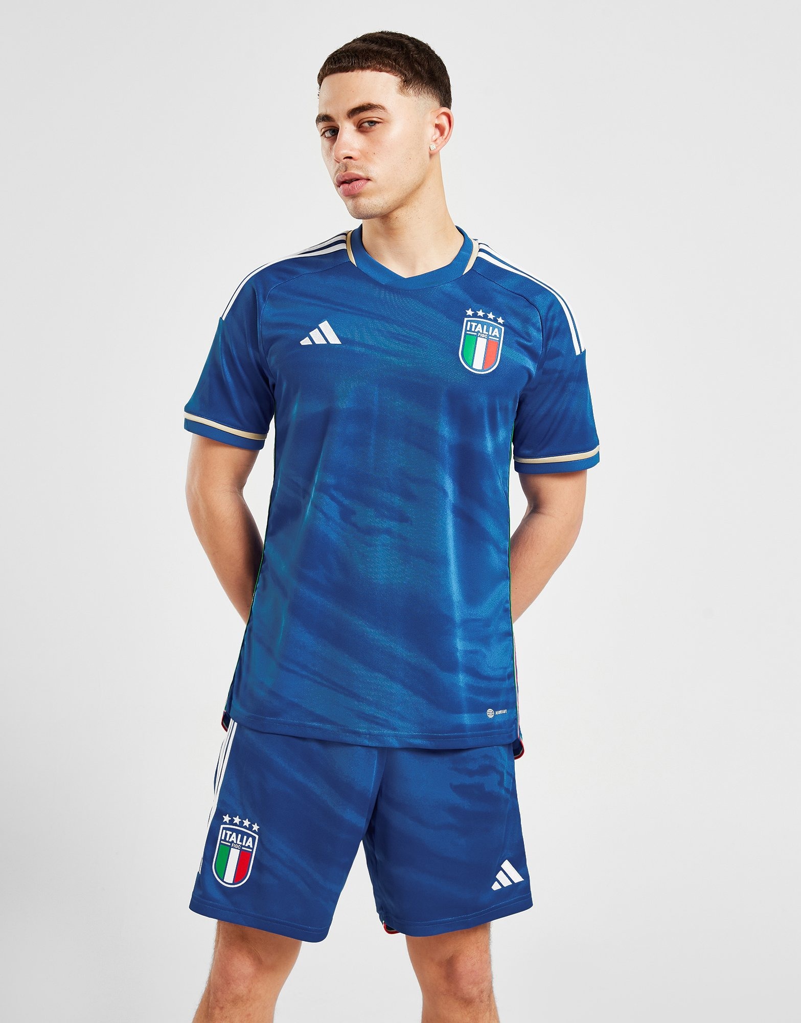 Blue adidas Italy 2023 Home Shorts | JD Sports Global