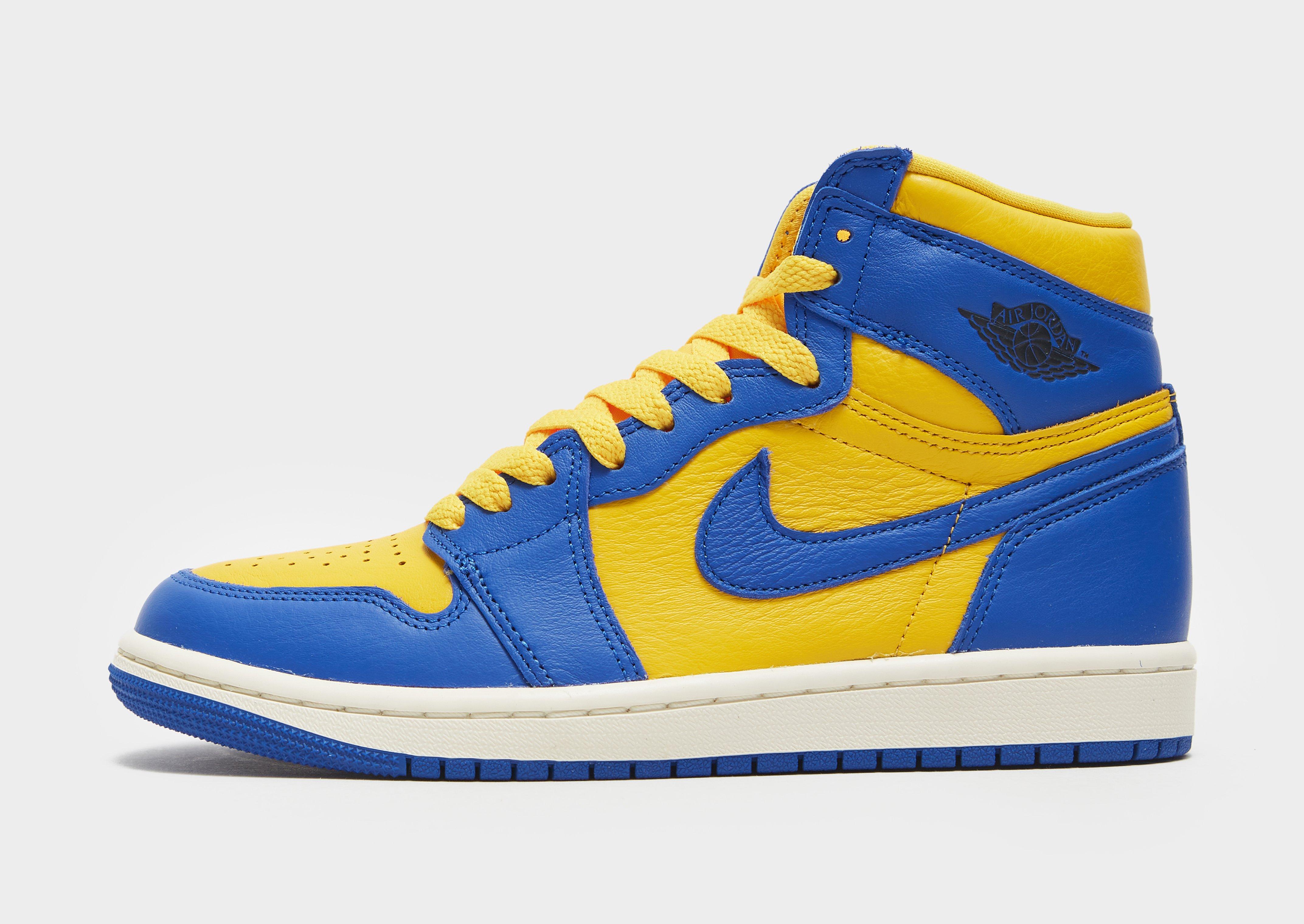 Black and yellow air jordan 1 womens best sale