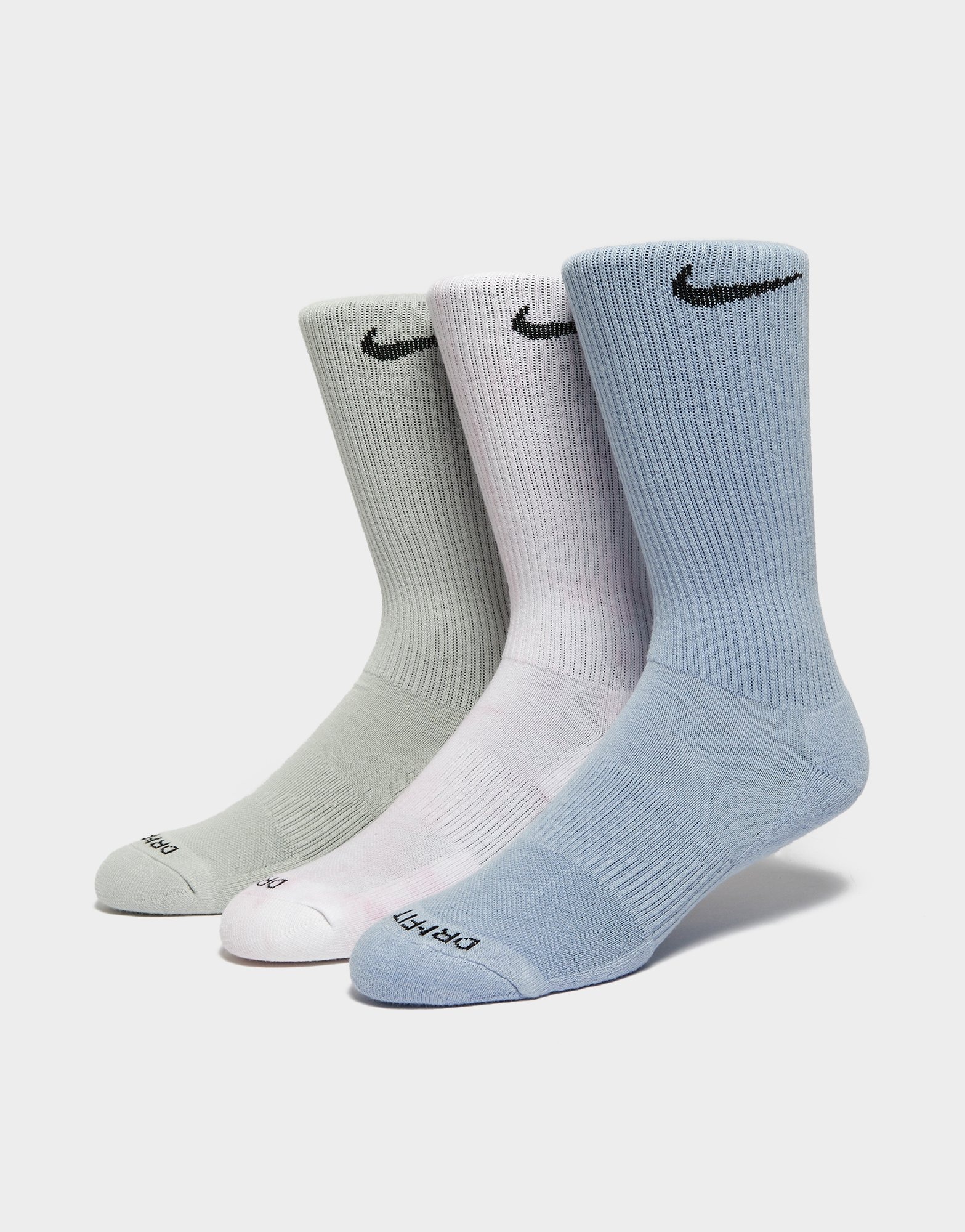 Multi Nike Everyday Plus Cushioned Crew Socks (3-Pack) | JD Sports UK
