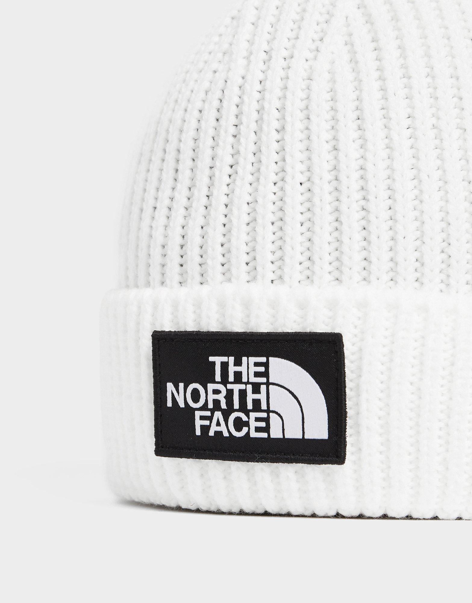 The North Face Logo Box Cuffed Beanie Hat