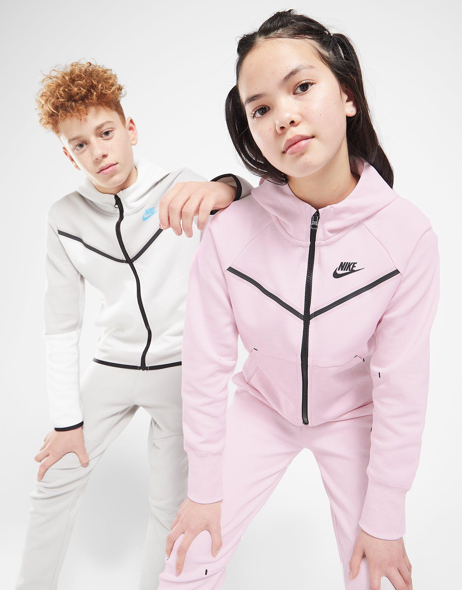 Pink Nike Girls' Sportswear Tech Fleece Joggers Junior JD Sports UK