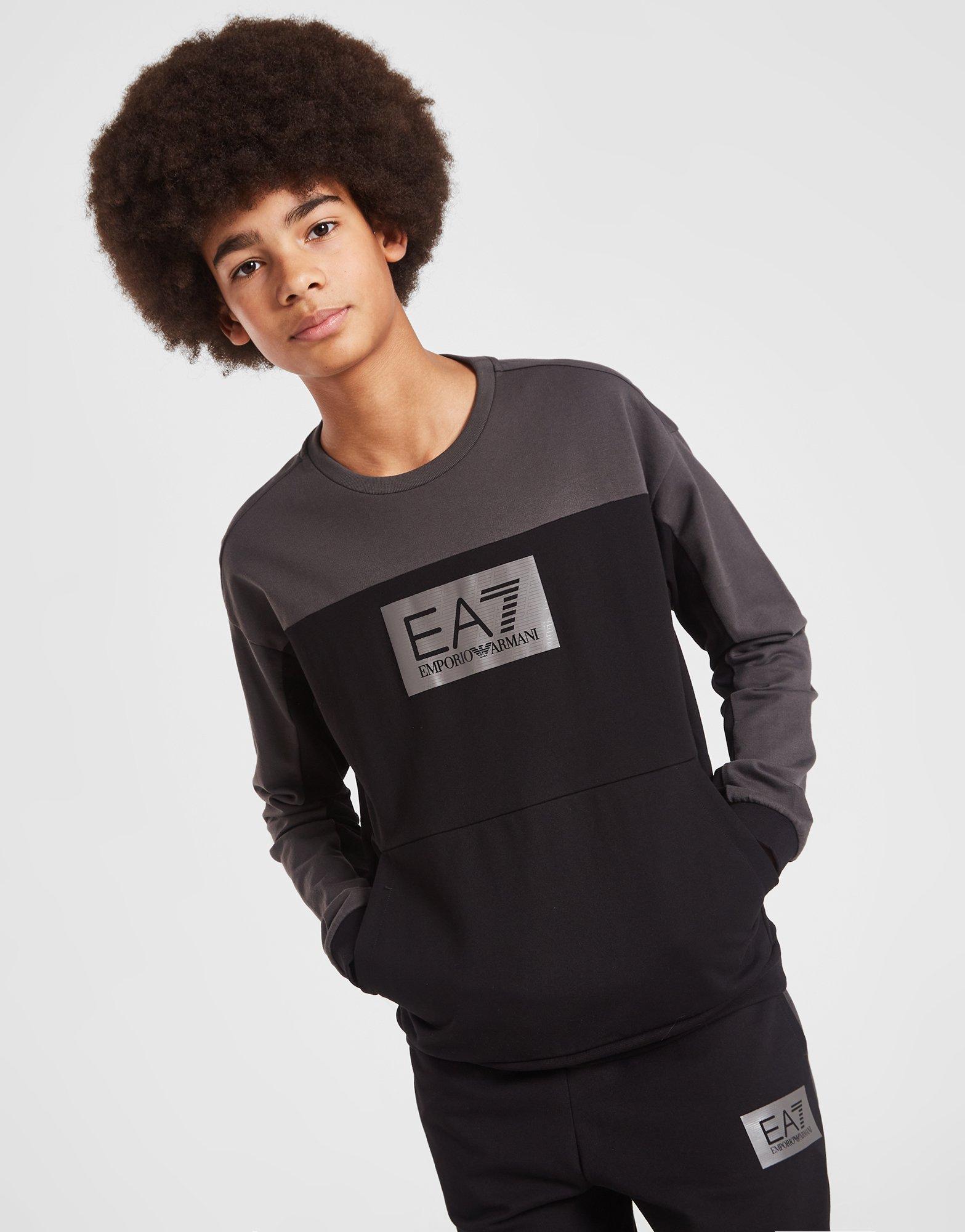 EA7 Emporio Armani Colour Block Crew Sweatshirt Kinder